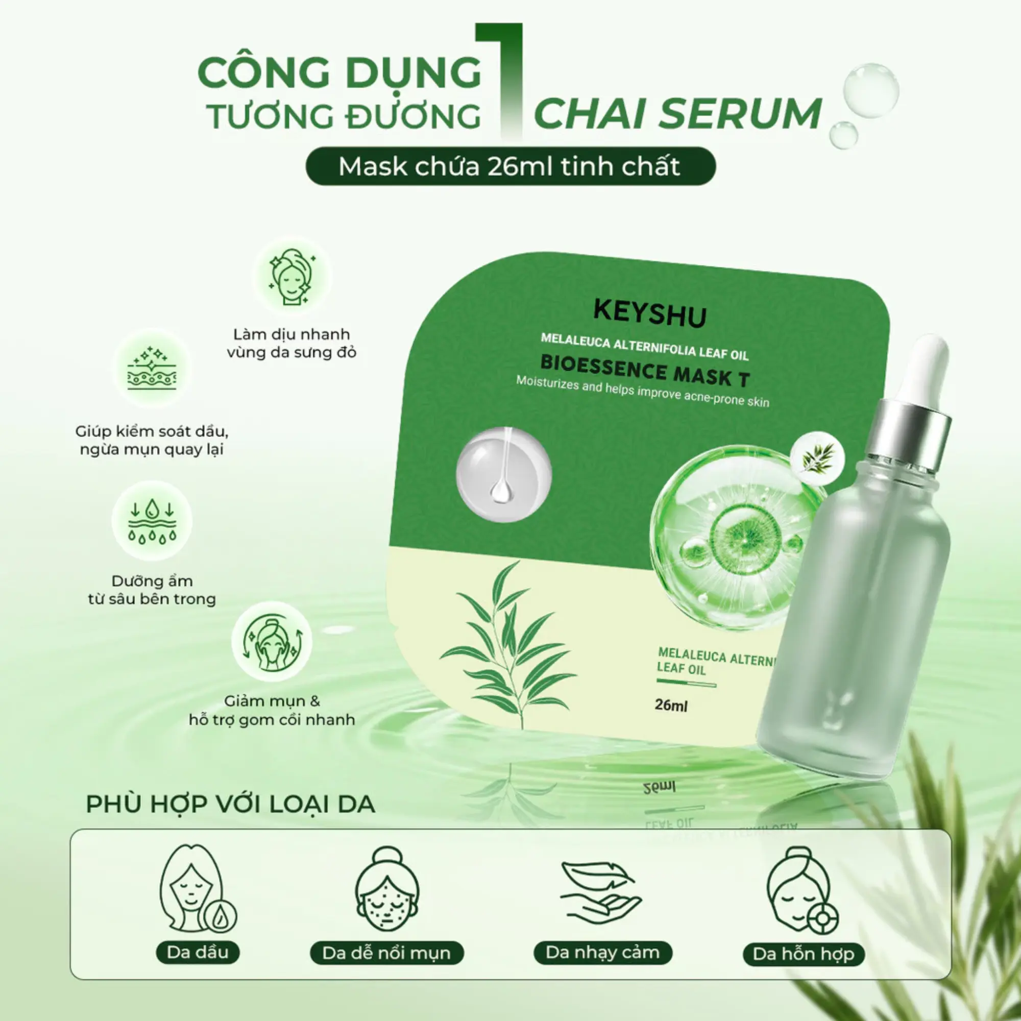 keyhu mặt nạ tràm trà
