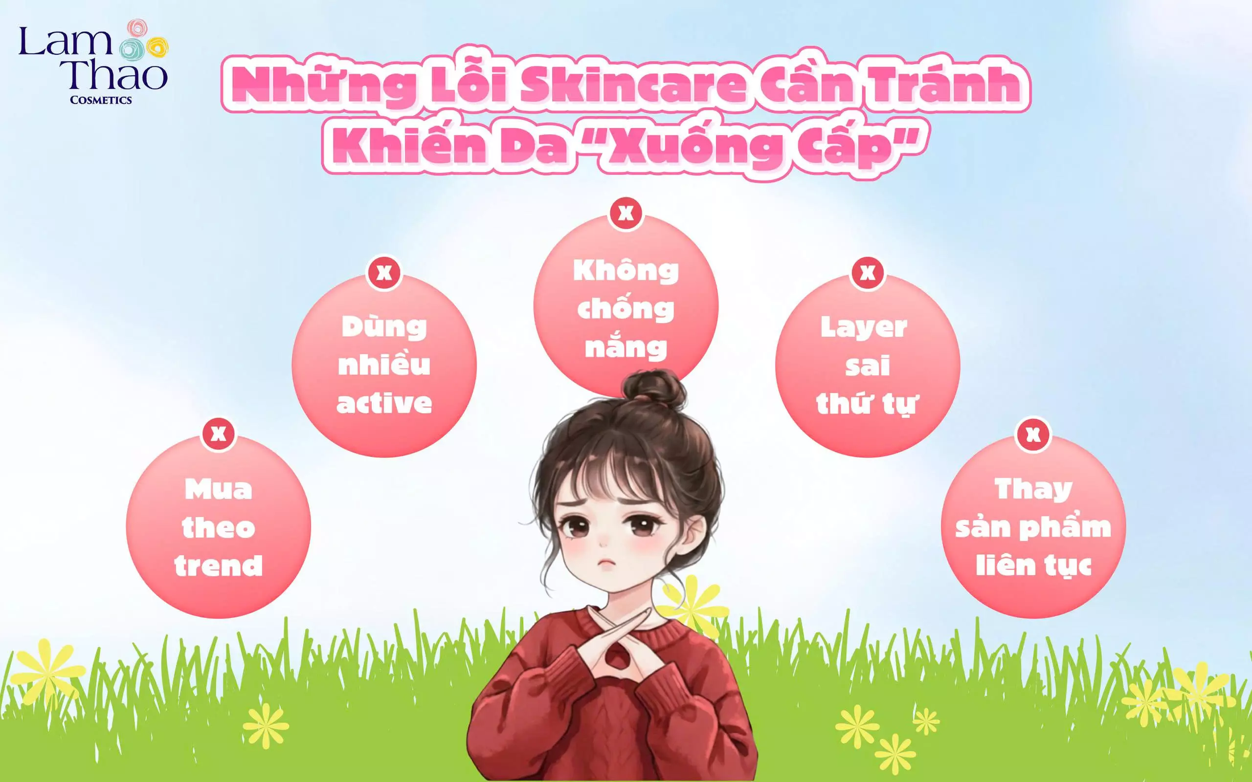 tránh sai khi skincare
