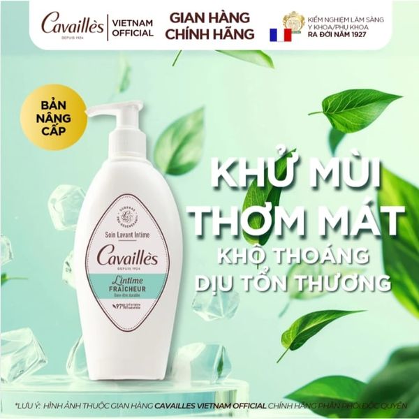 Dung Dịch Vệ Sinh Phụ Nữ Khử Mùi Thơm Mát Cavailles L'intime Fraicheur