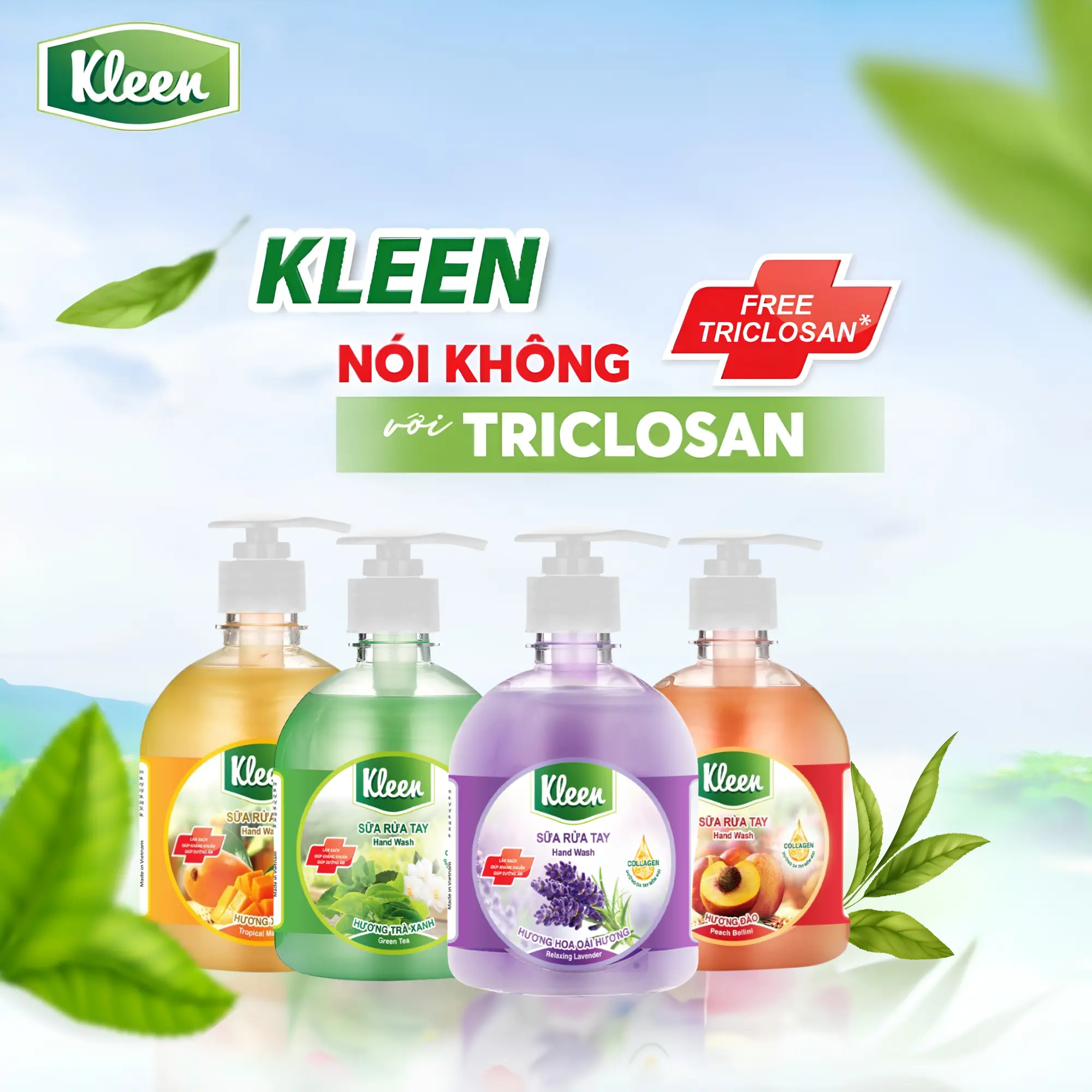 sữa rửa tay Kleen