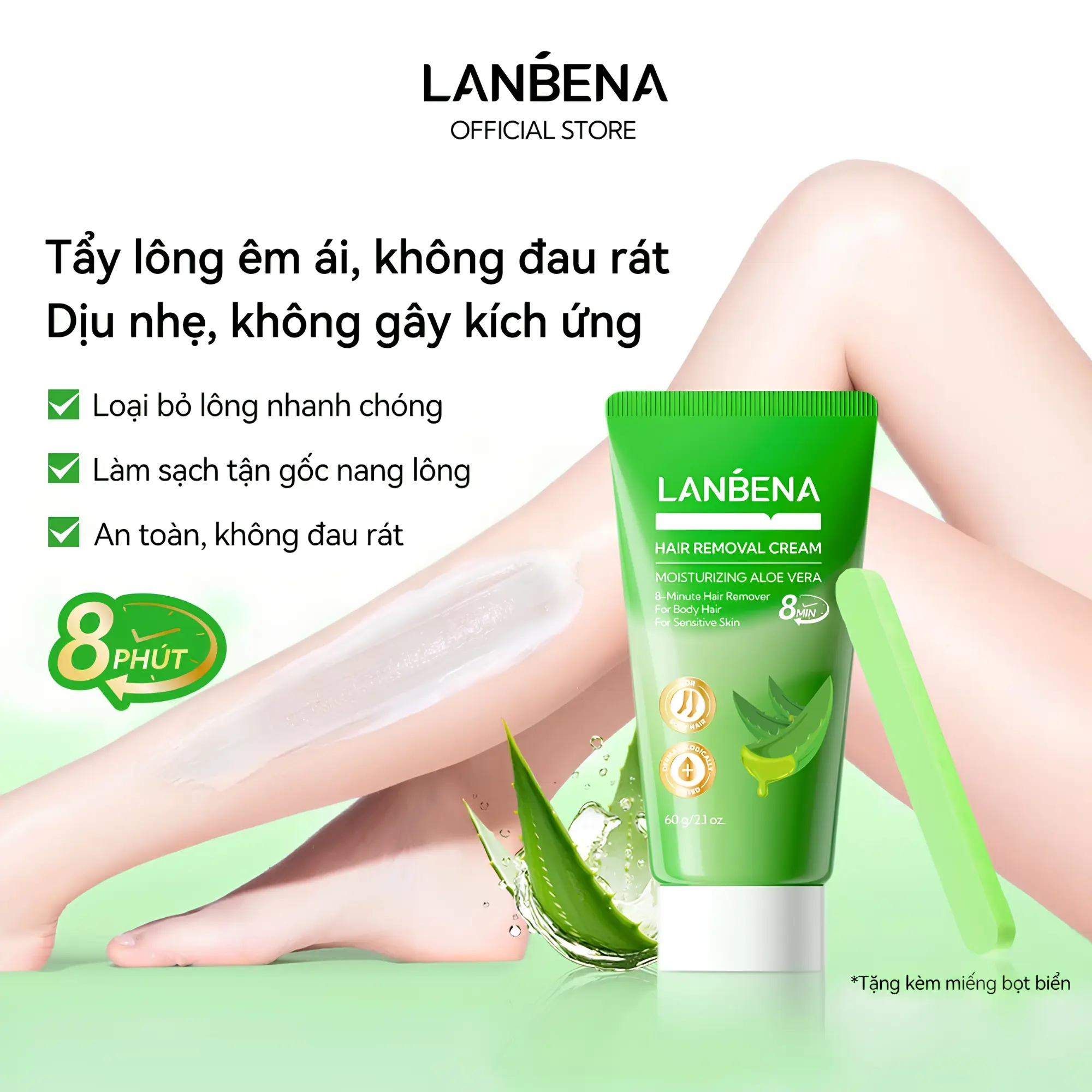 tẩy lông nha đam Lanbena