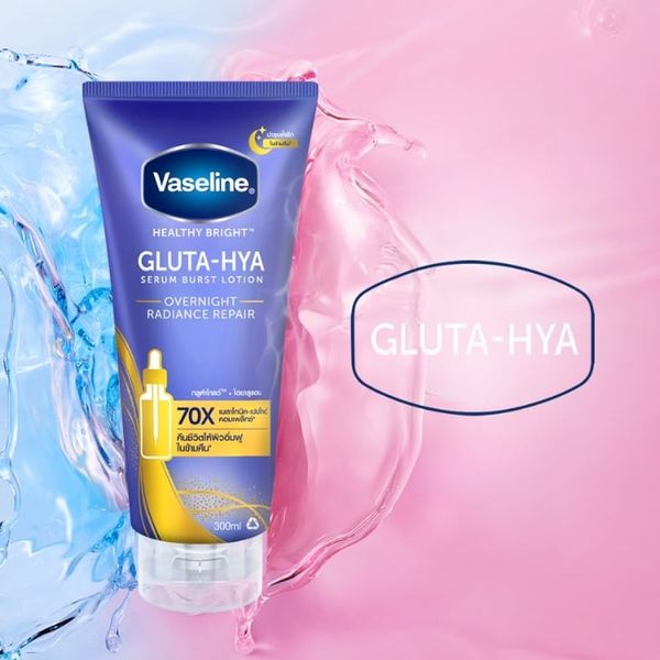 Sữa Dưỡng Thể Trắng Da Ban Đêm Vaseline Healthy Bright Gluta-Hya Serum Burst Lotion