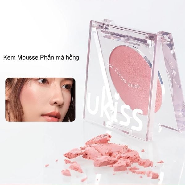 Má Hồng Dạng Kem Ukiss Temp Code Mousse Cream Blush