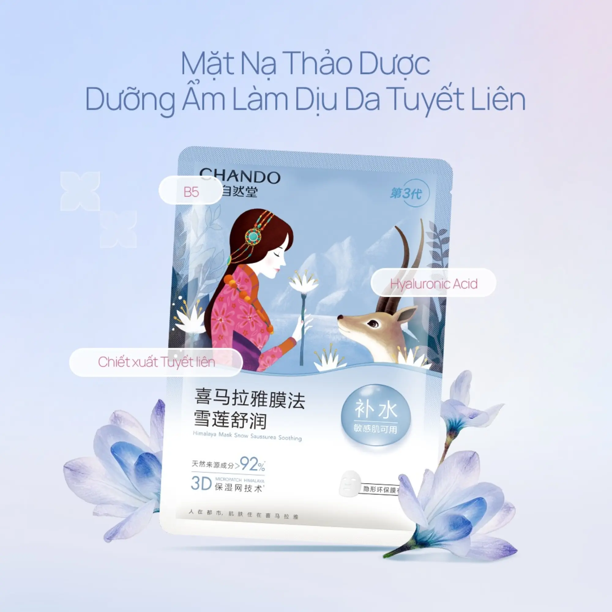mặt nạ tuyết liên chando