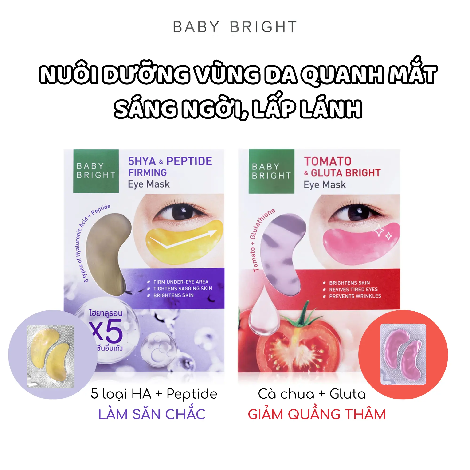 mặt nạ mắt baby bright