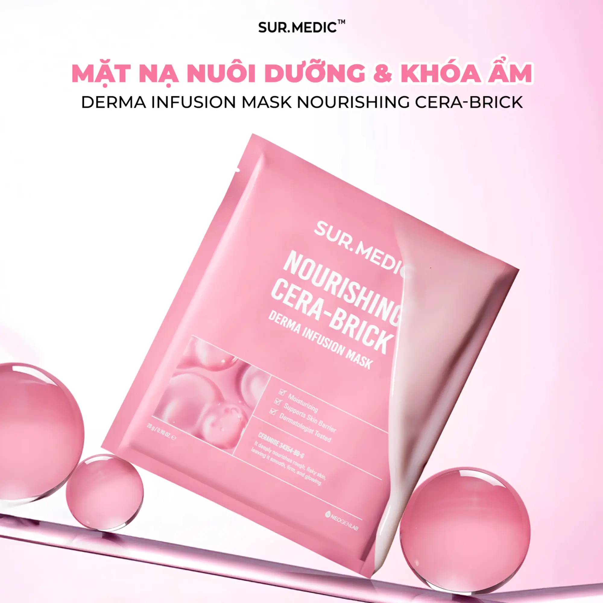 mặt nạ khoá ẩm Sur.medic