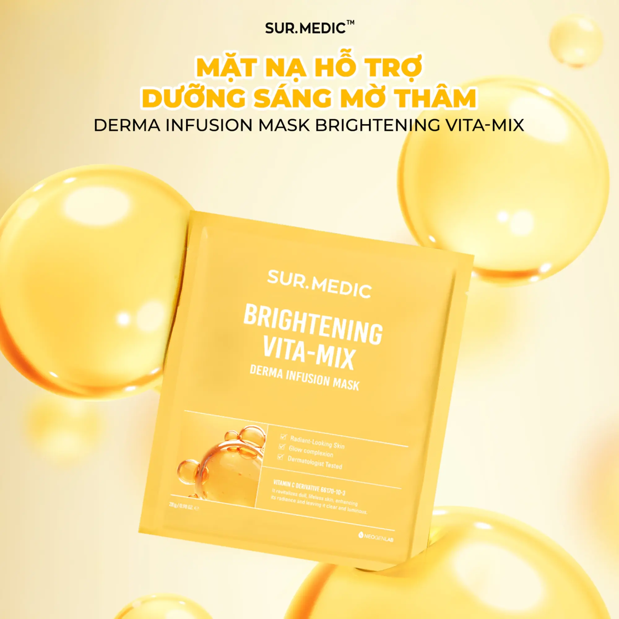 mặt nạ dưỡng sáng Sur.medic