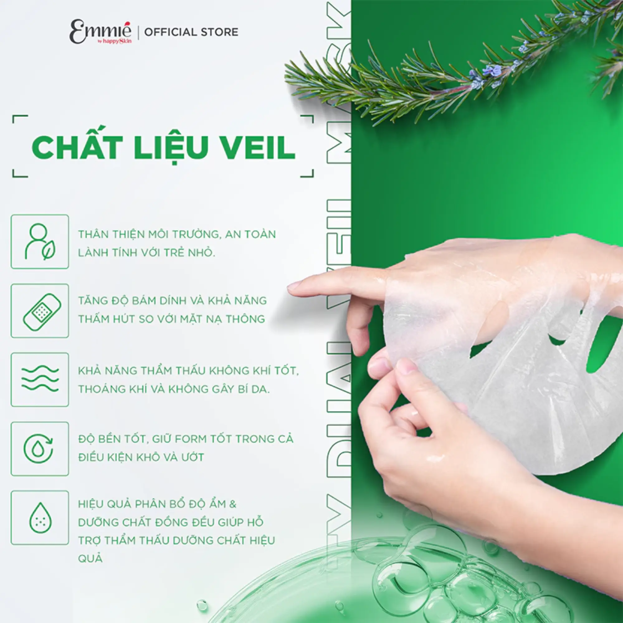 mặt nạ tràm trà emmie