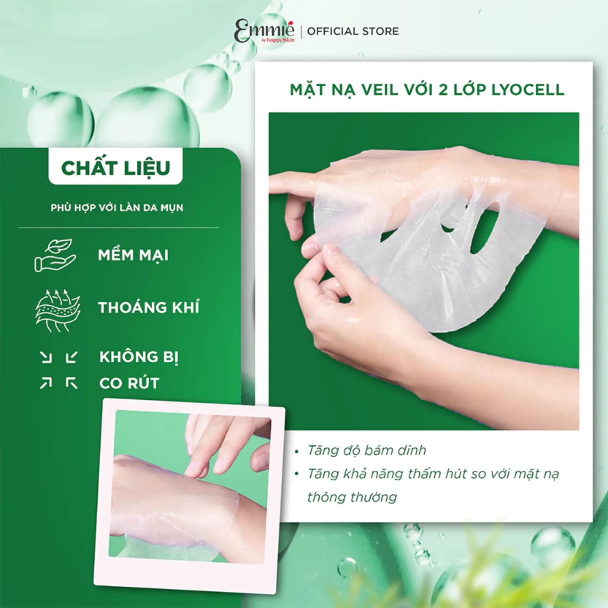 mặt nạ tràm trà emmie