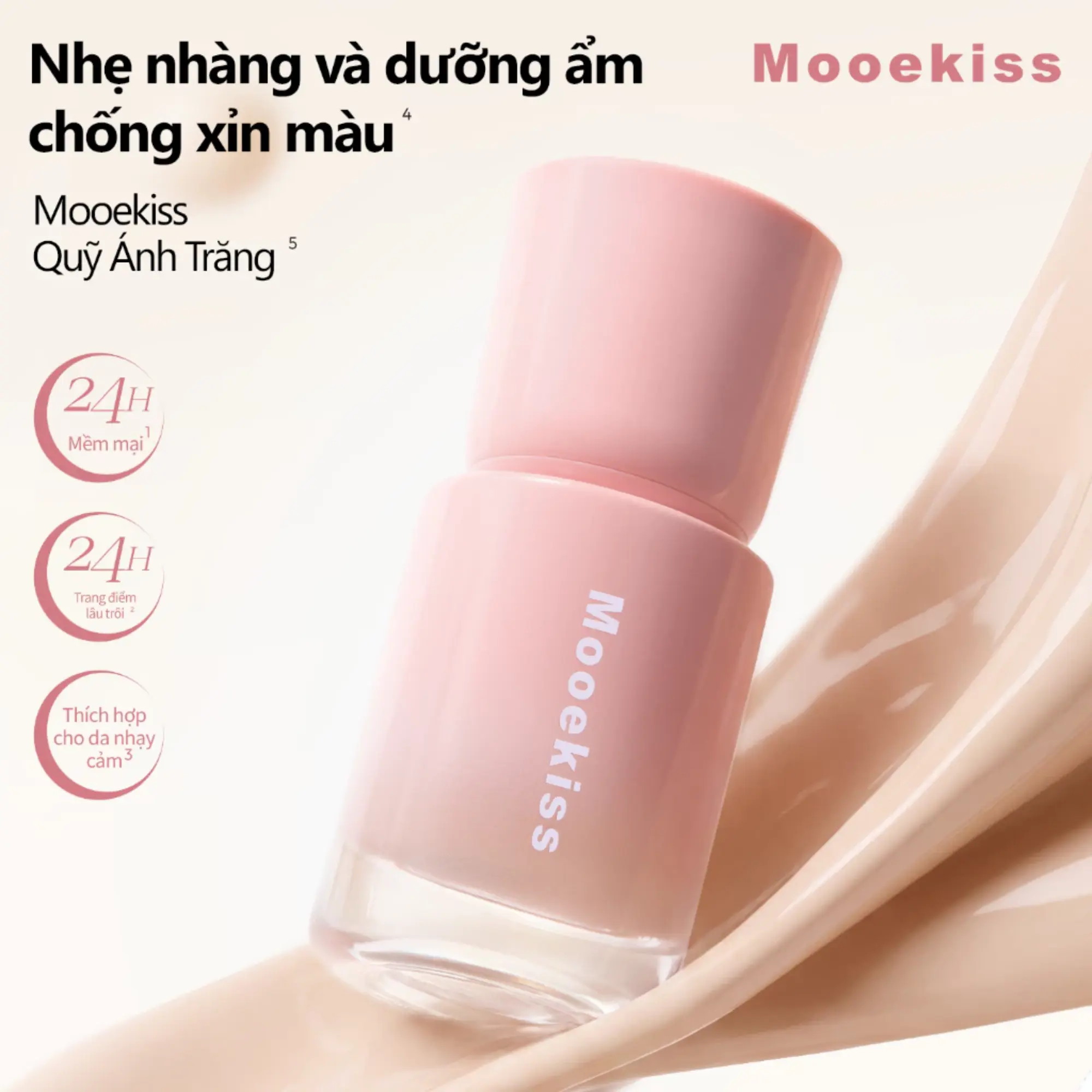 Kem nền da khô Mooekiss