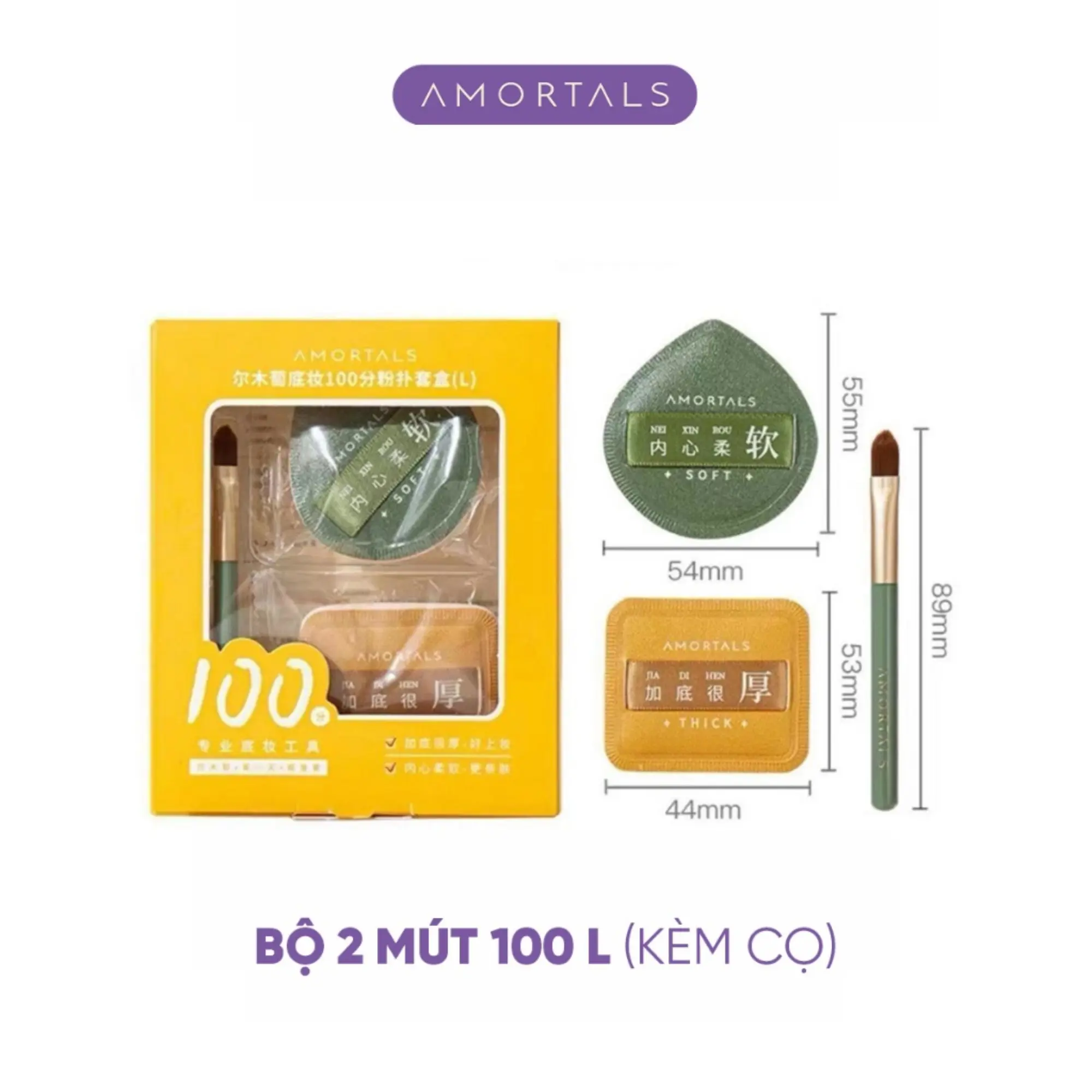 set bông mút Amortals