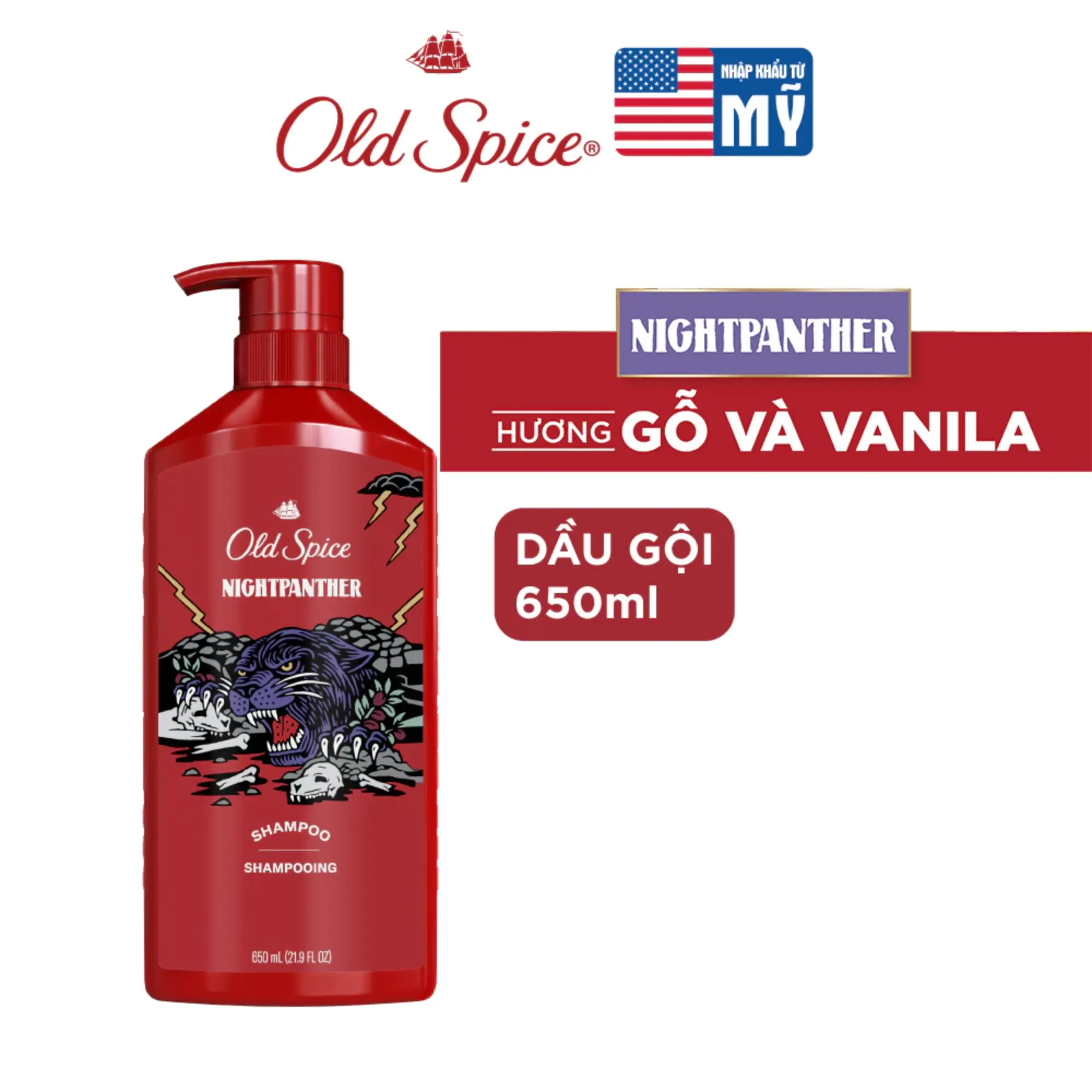 Dầu Gội Old Spice Nightpanther