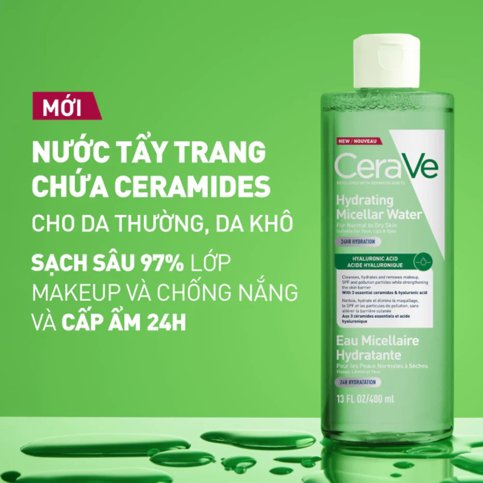 nước tẩy trang da khô 