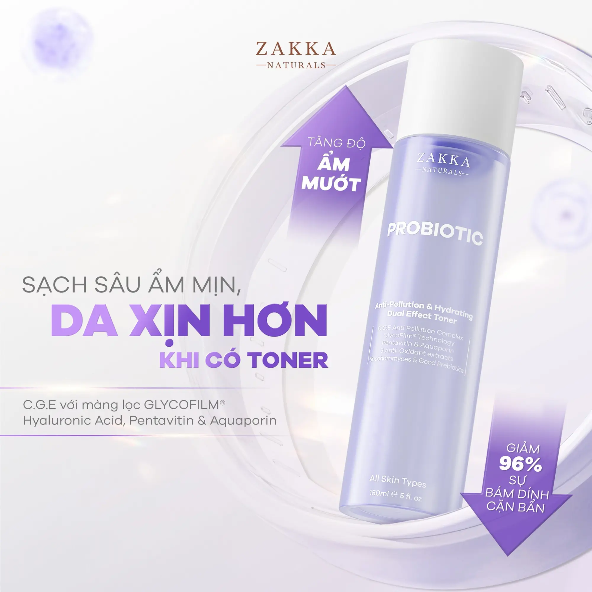 toner lợi khuẩn Zakka
