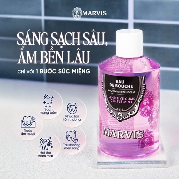 Nước Súc Miệng Marvis Collutorio Sensitive Gums