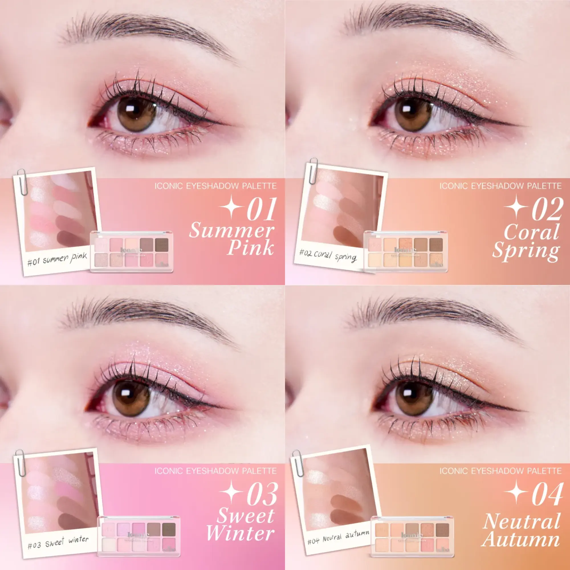 bảng phấn mắ 10 ô odbo