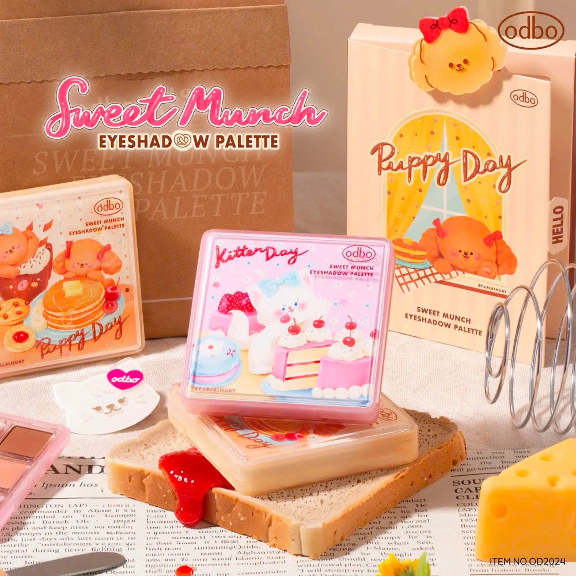 phấn mắt 9 ô Odbo