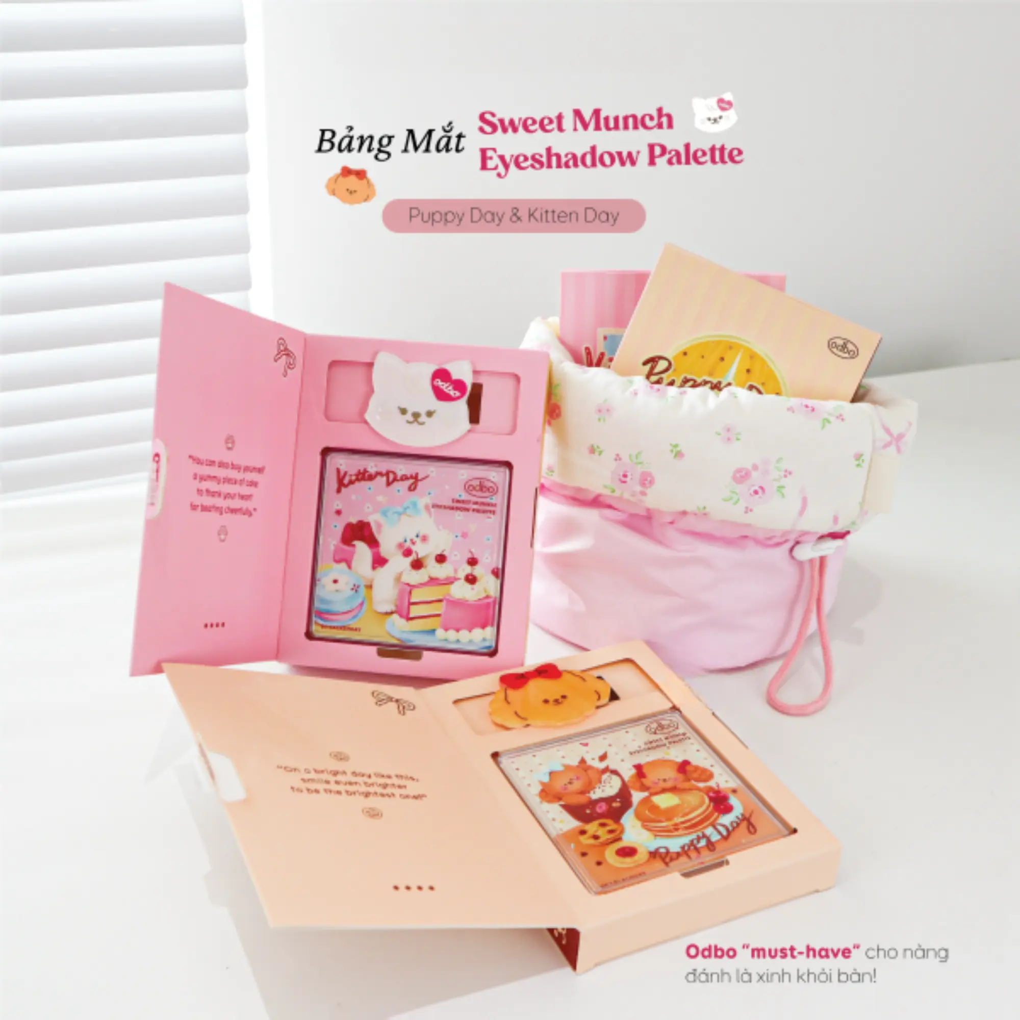 phấn mắt 9 ô Odbo