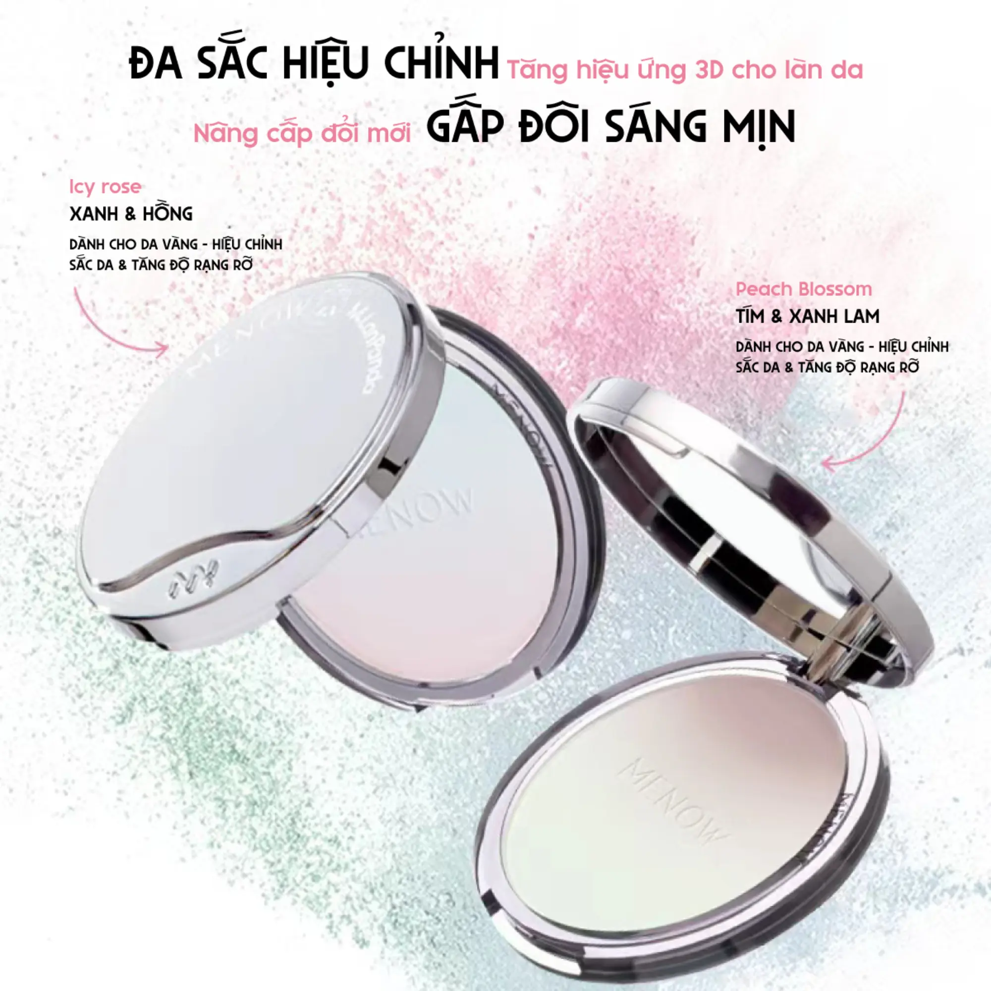 phấn phủ nén menow