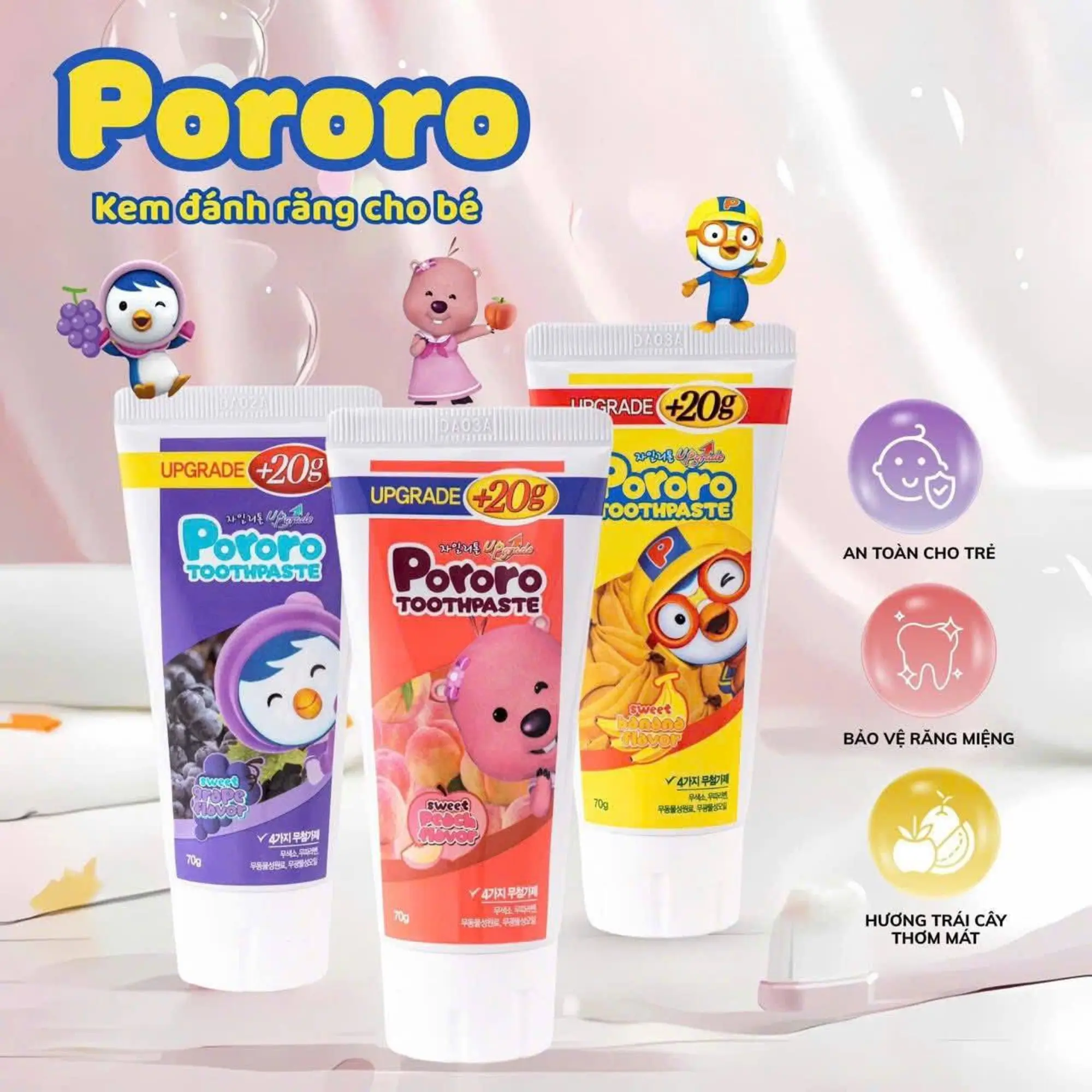 Kem Đánh Răng Cho Bé Pororo