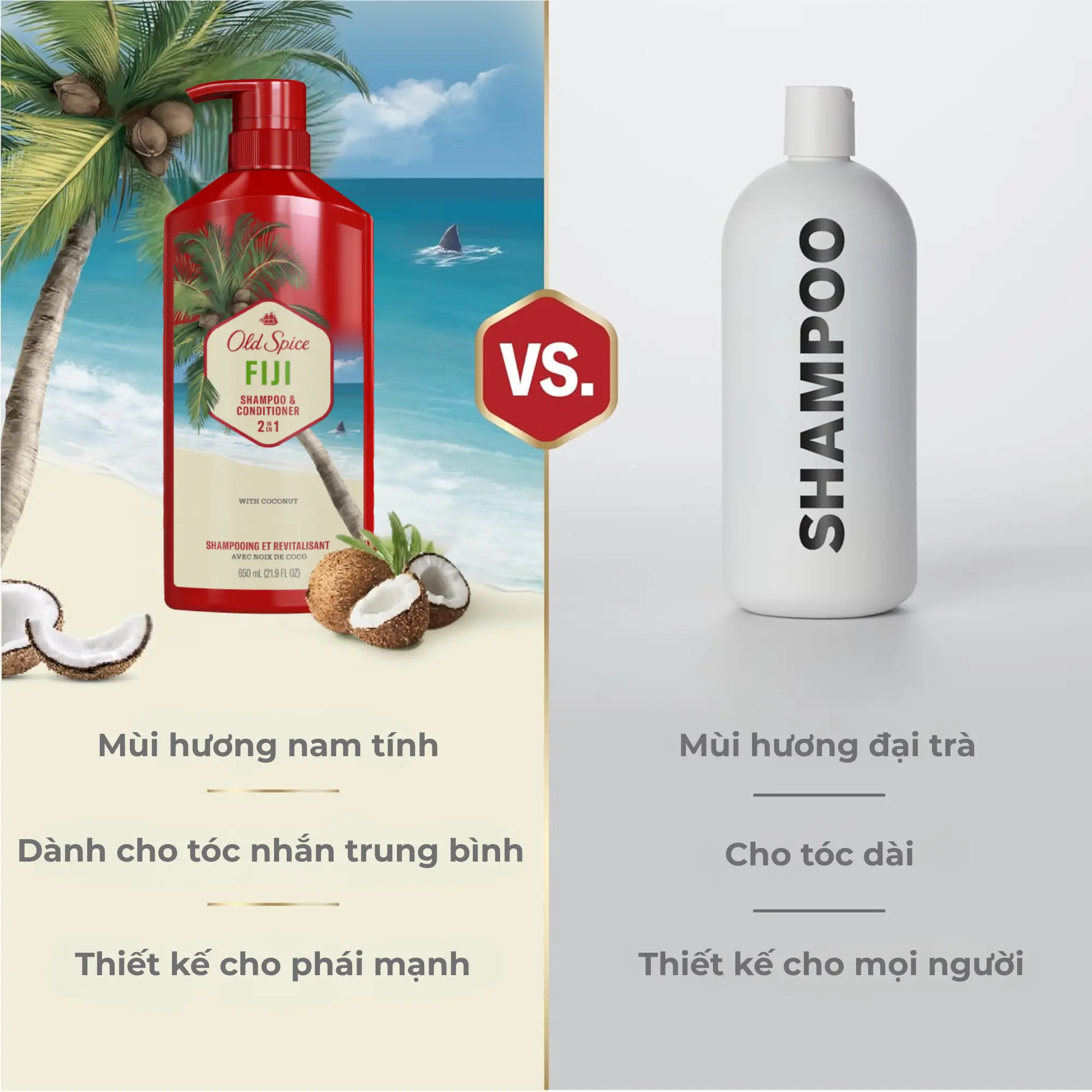 dầu gội xả Old Spice Fiji