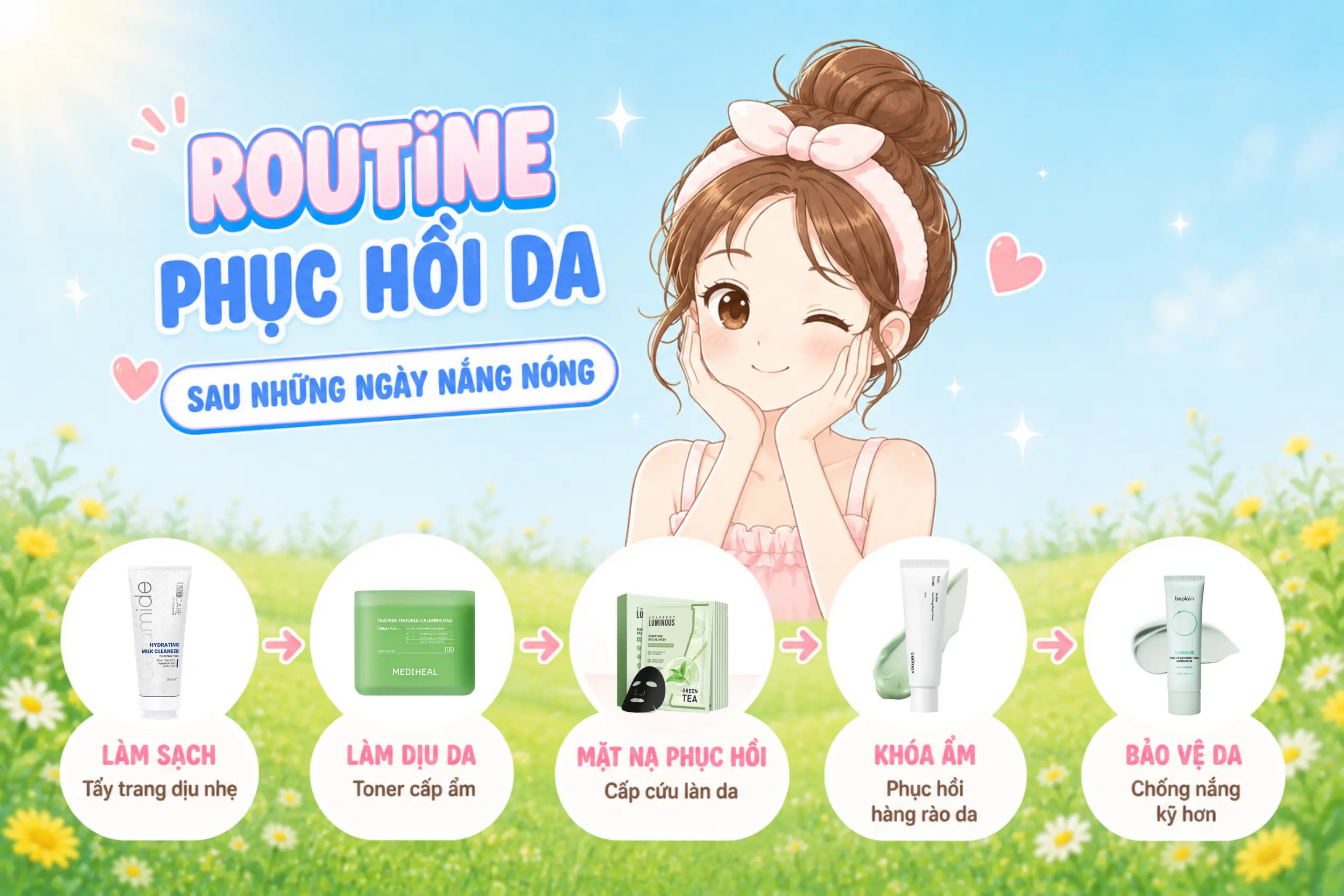 da xỉn màu sau khi đi nắng