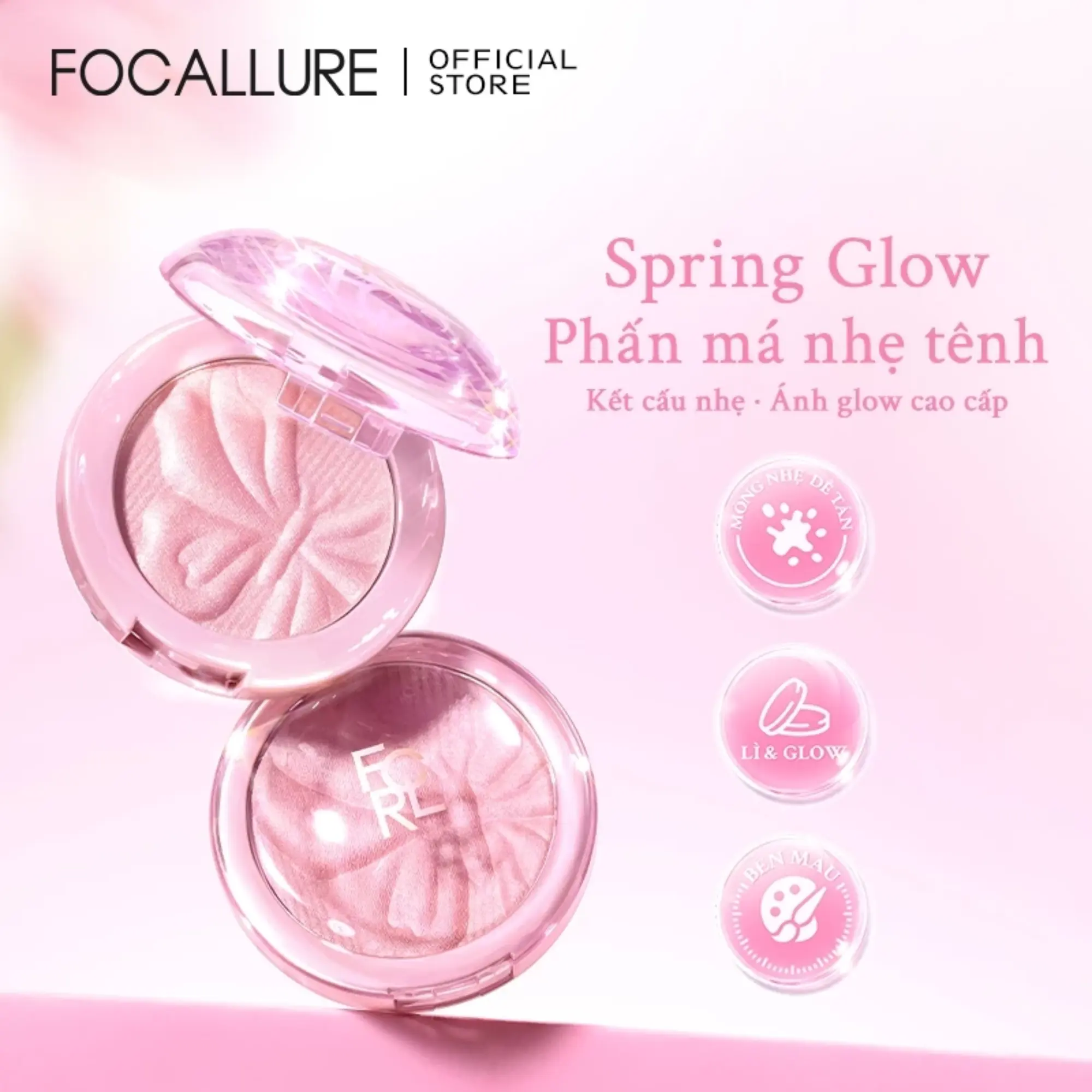 Phấn Má Hồng Focallure Spring Glow Airy Wear Blush