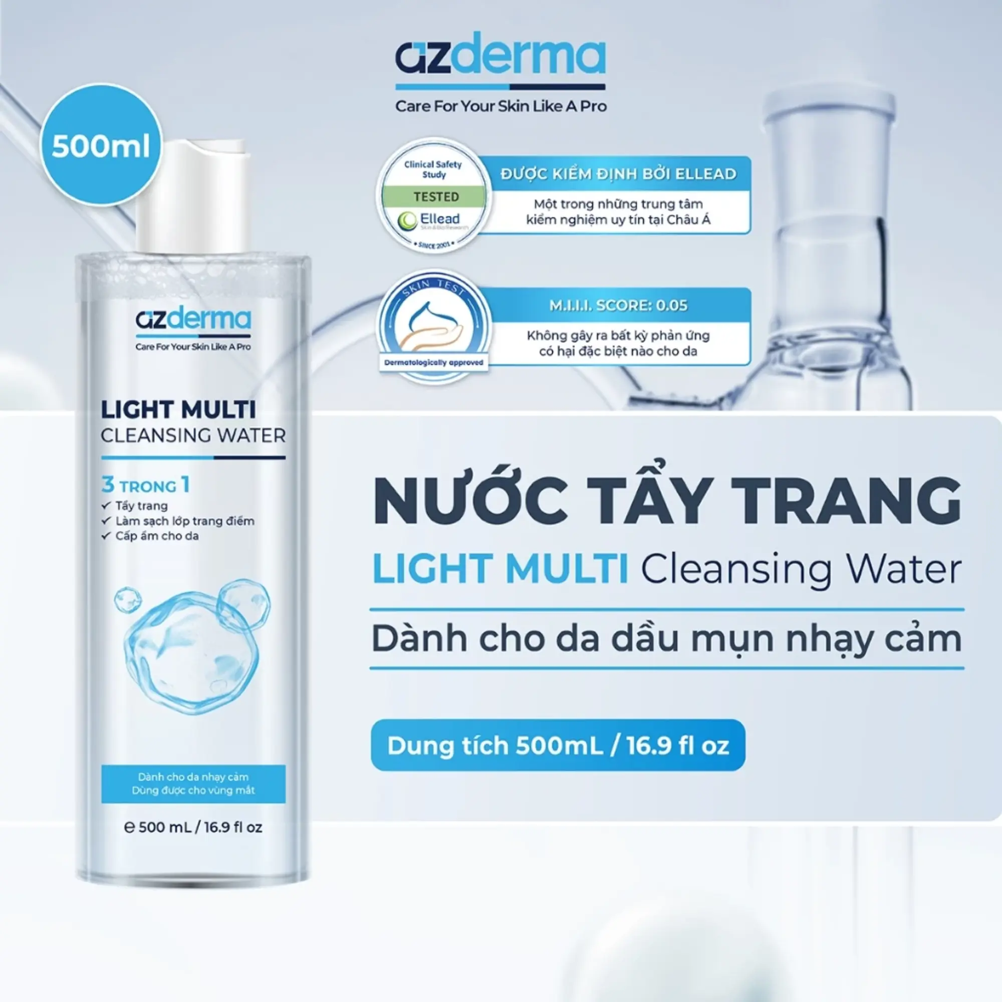 tẩy trang azderma