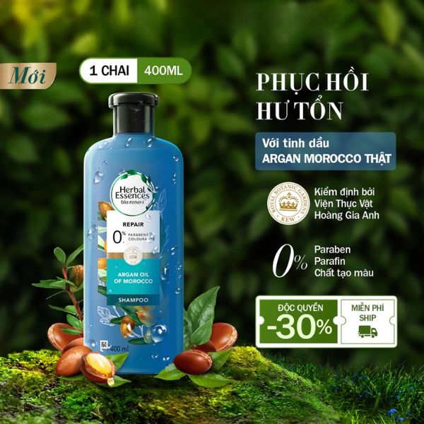 Dầu Gội Phục Hồi Herbal Essences Argan Oil Of Morocco Shampoo