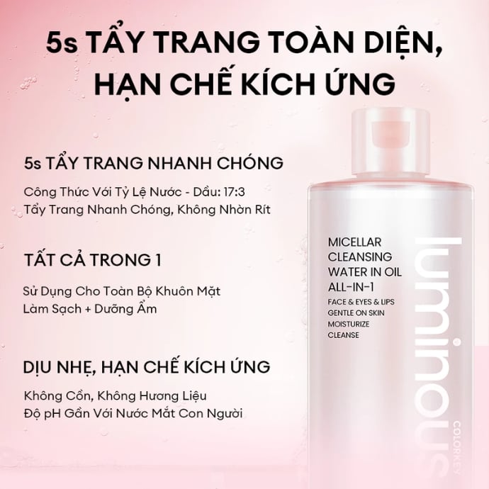 tẩy trang colorkey