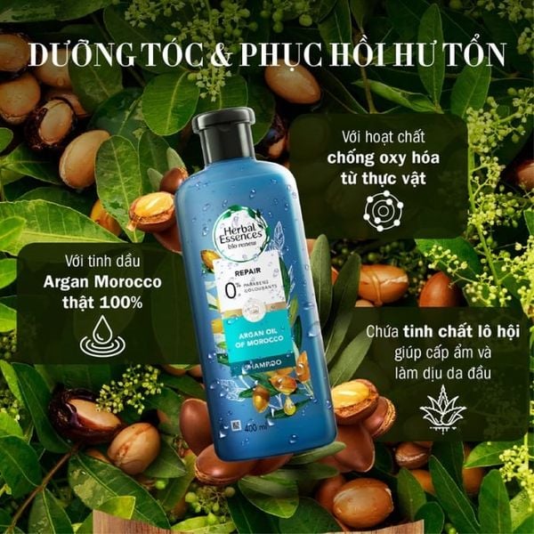 Dầu Gội Phục Hồi Herbal Essences Argan Oil Of Morocco Shampoo