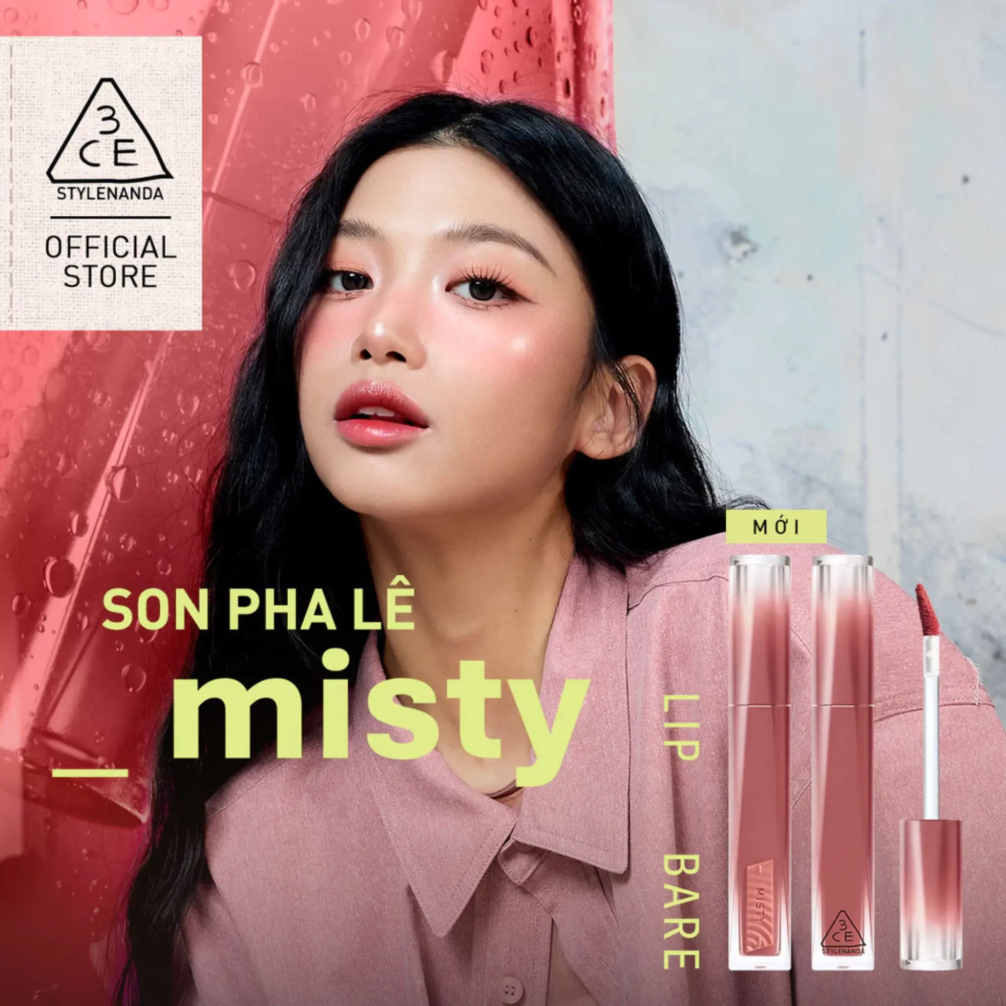Son Pha Lê 3CE Misty LipB