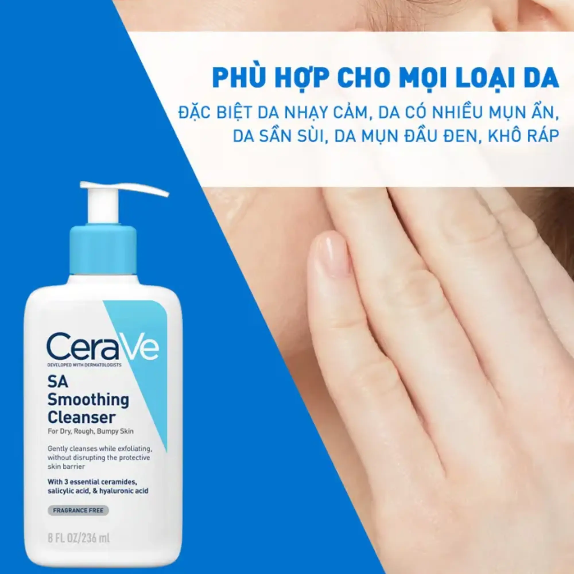 sữa rửa mặt cho da nhạy cảm