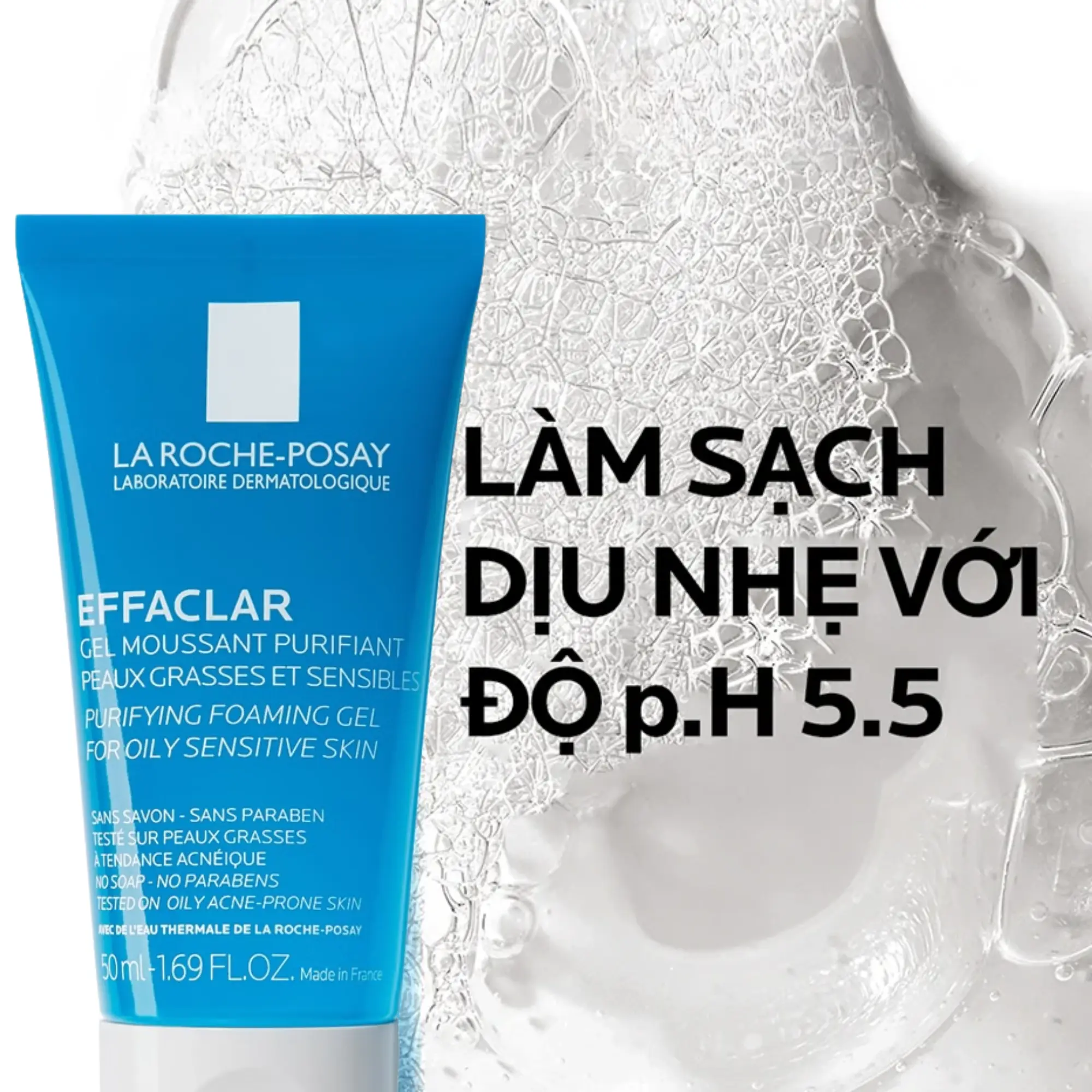 sữa rửa mặt da nhạy cảm la roche-posay