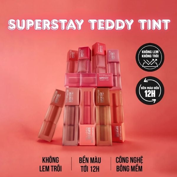 Son Kem Lì Maybelline Superstay Teddy Tint