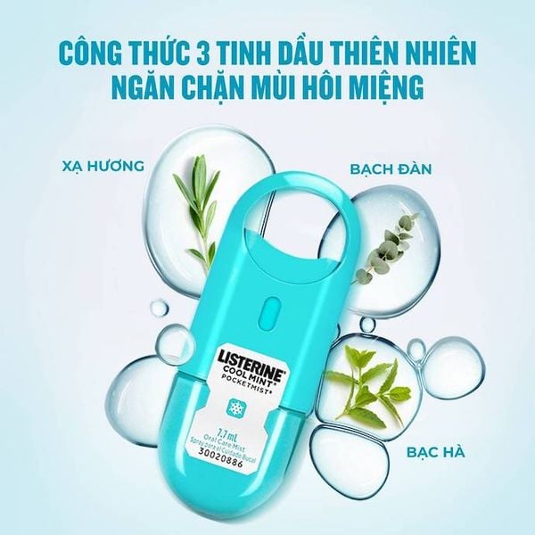 Xịt Thơm Miệng Listerine Cool Mint Pocketmist