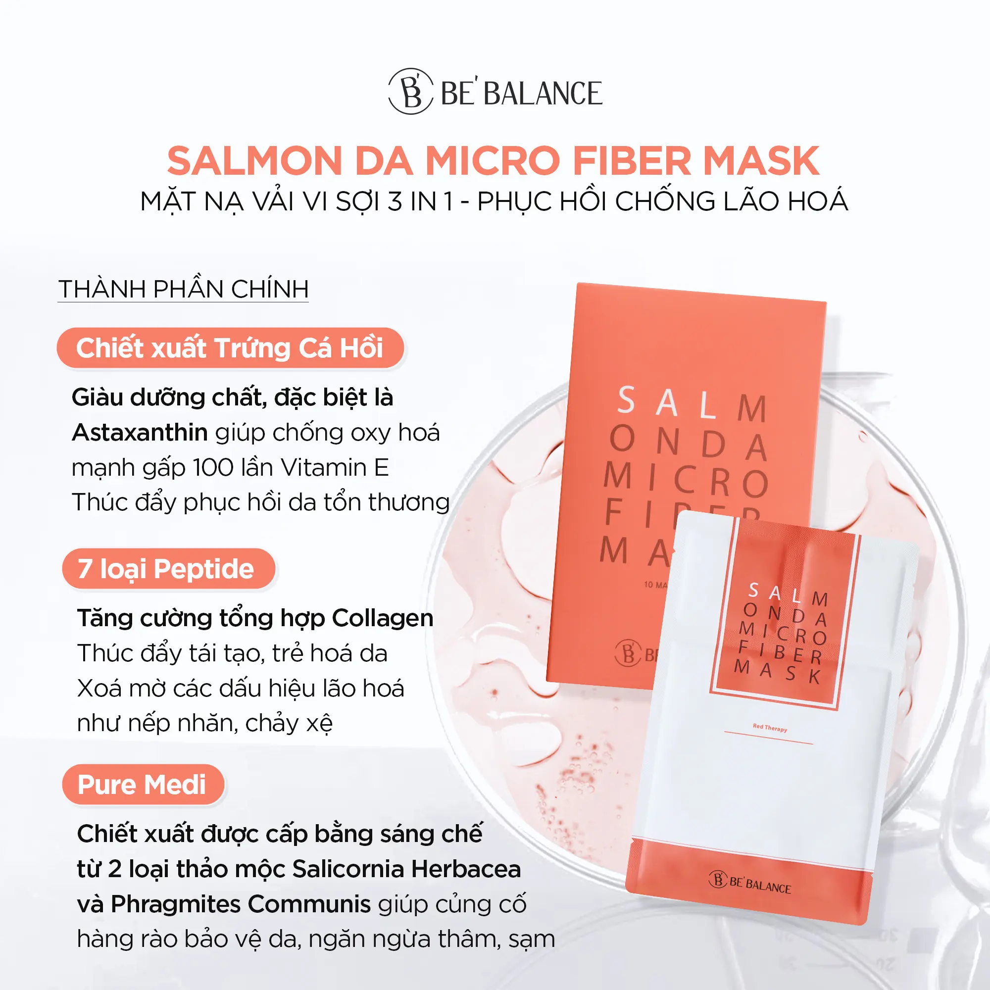 mặt nạ dưỡng da căng bóng Be'Balance