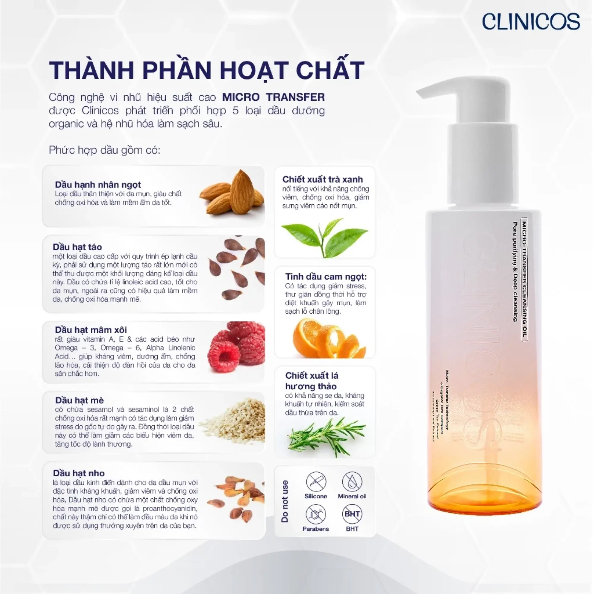 dầu tẩy trang Clinicos