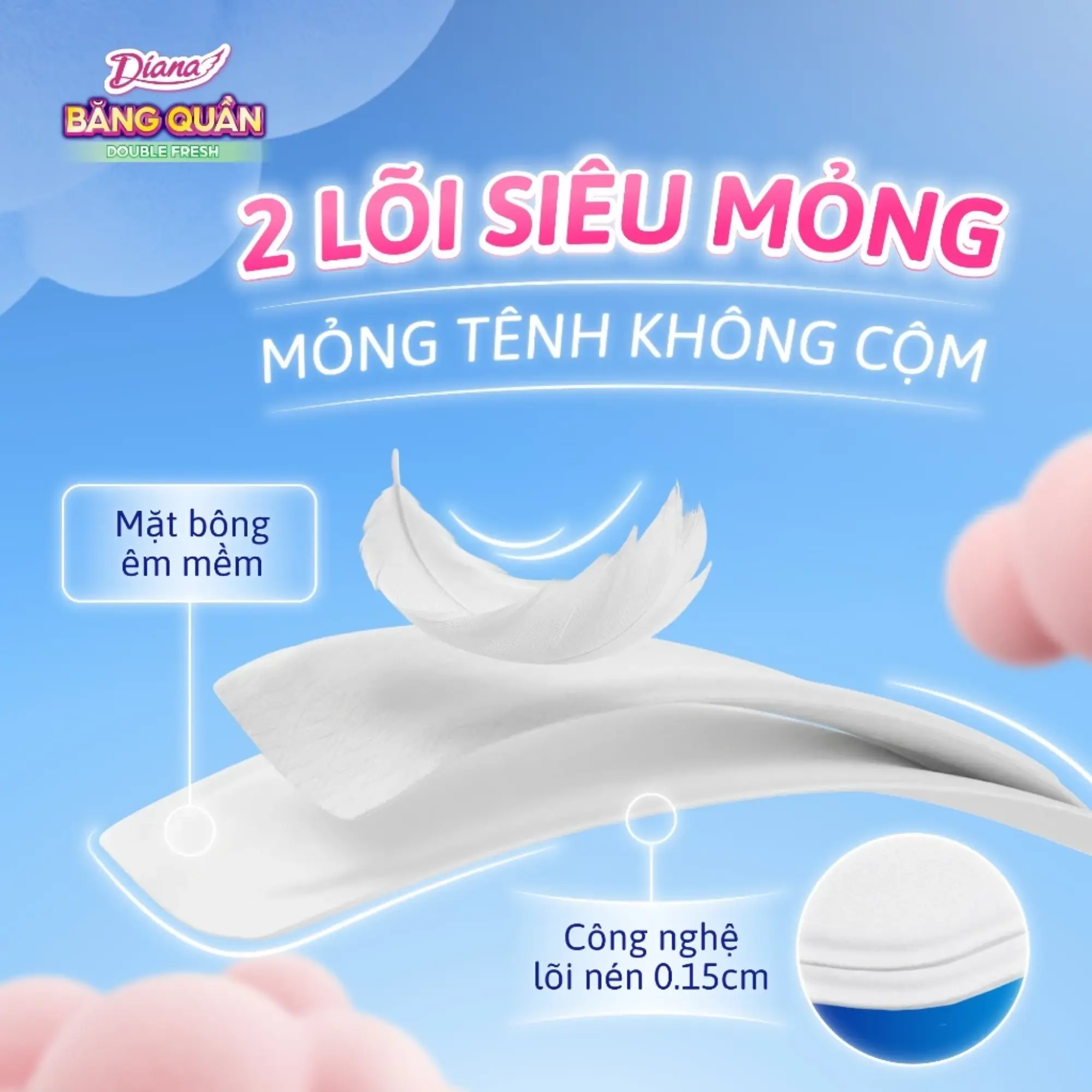 diana băng quần double 6m