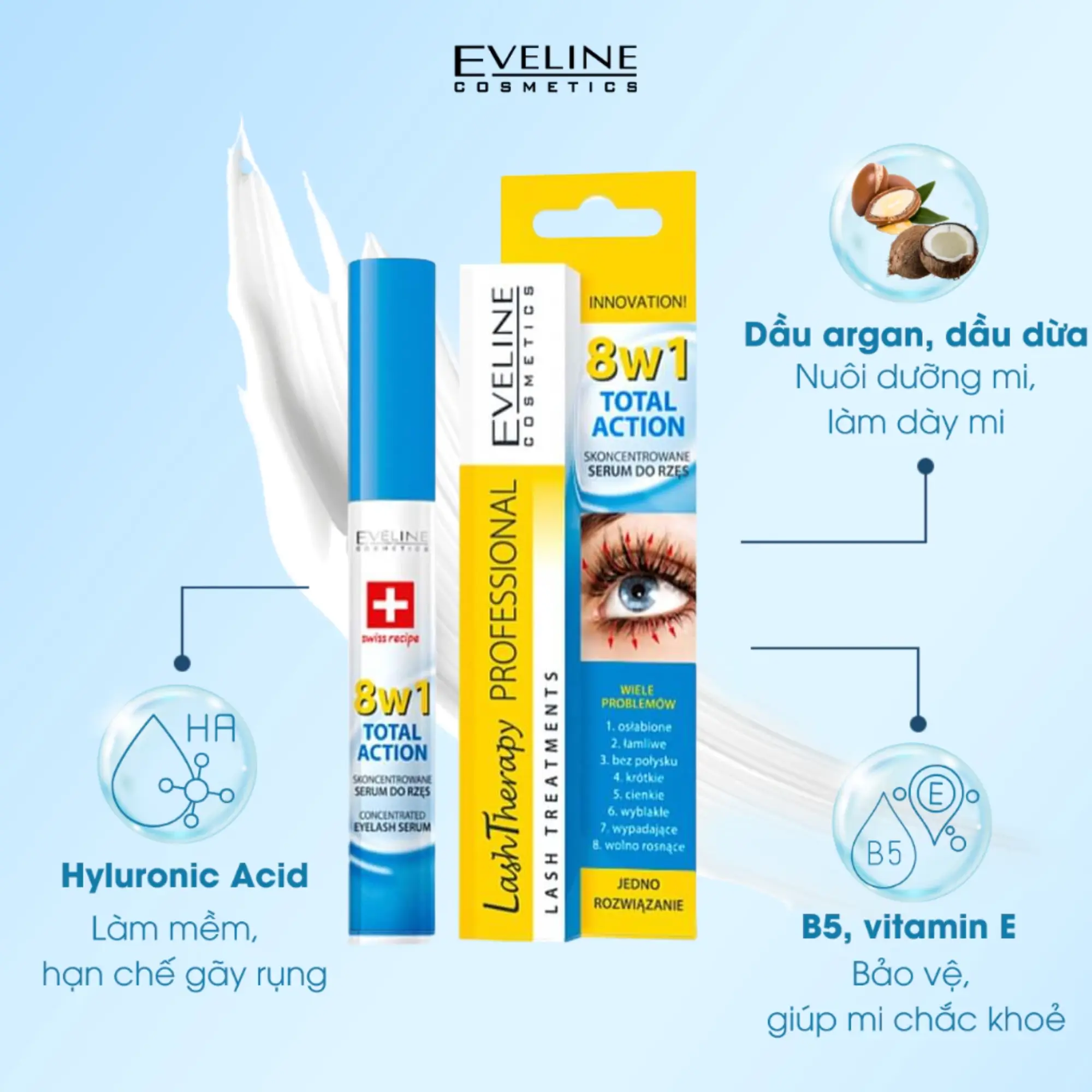 Dưỡng Mi Eveline 8 In 1