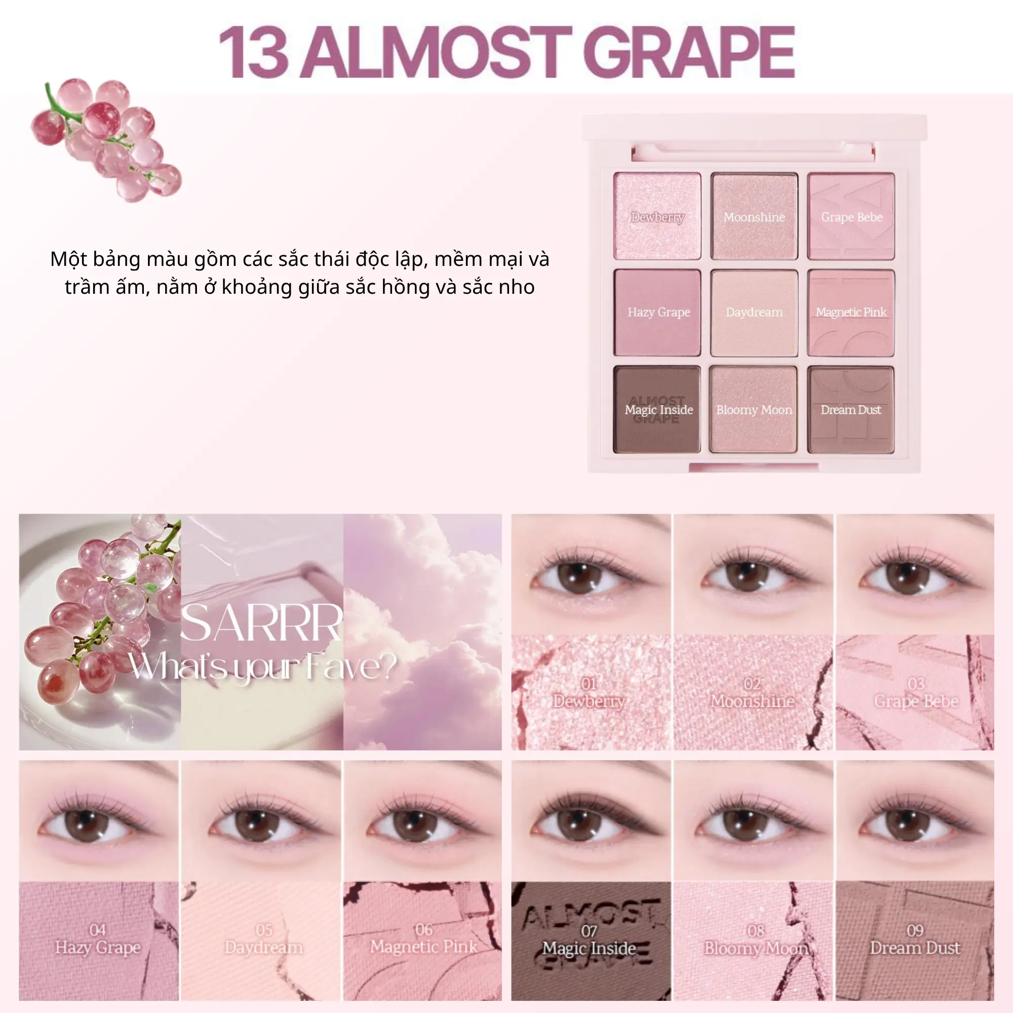 bảng mắt 9 ô HOLIKA HOLIKA