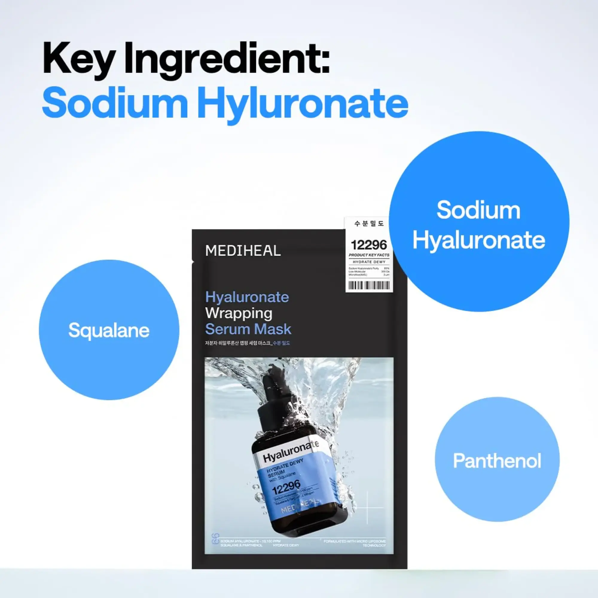 Mediheal Hyaluronate Wrapping Serum Hydrate Dewy Mask