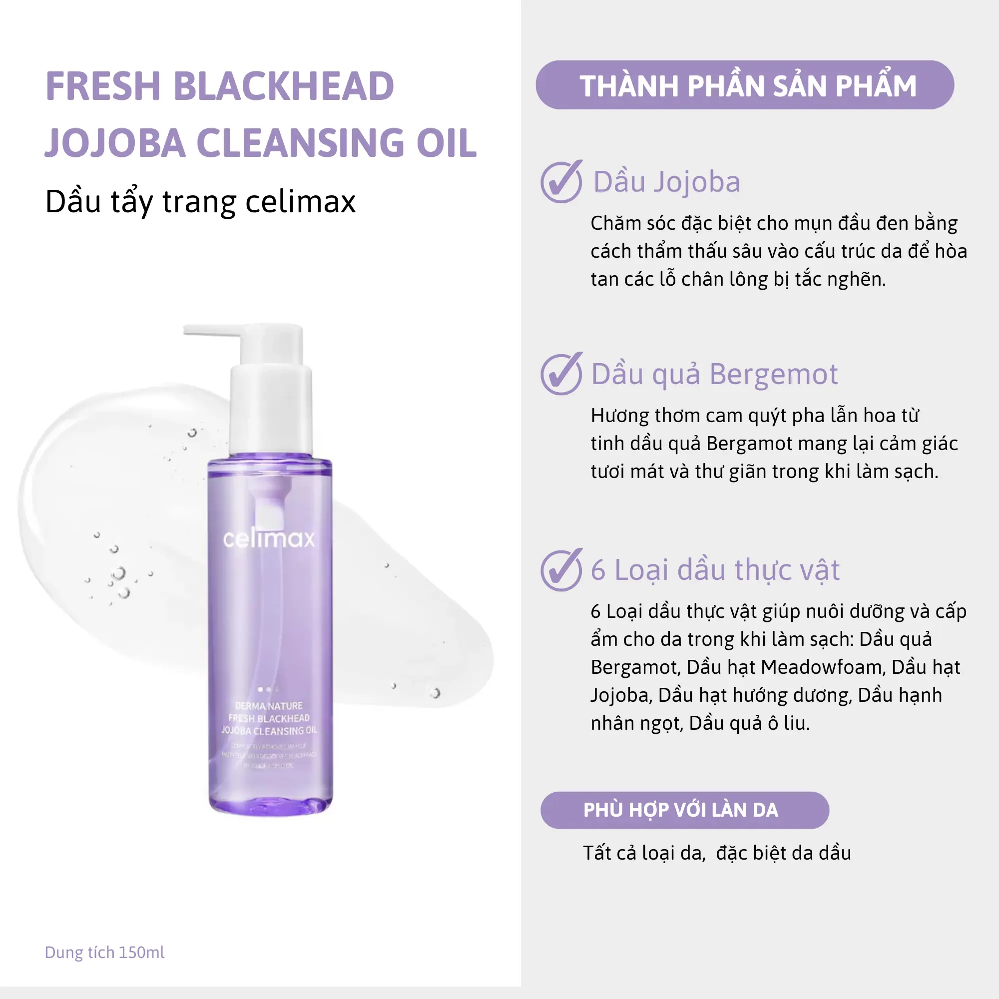 dầu tẩy trang Celimax