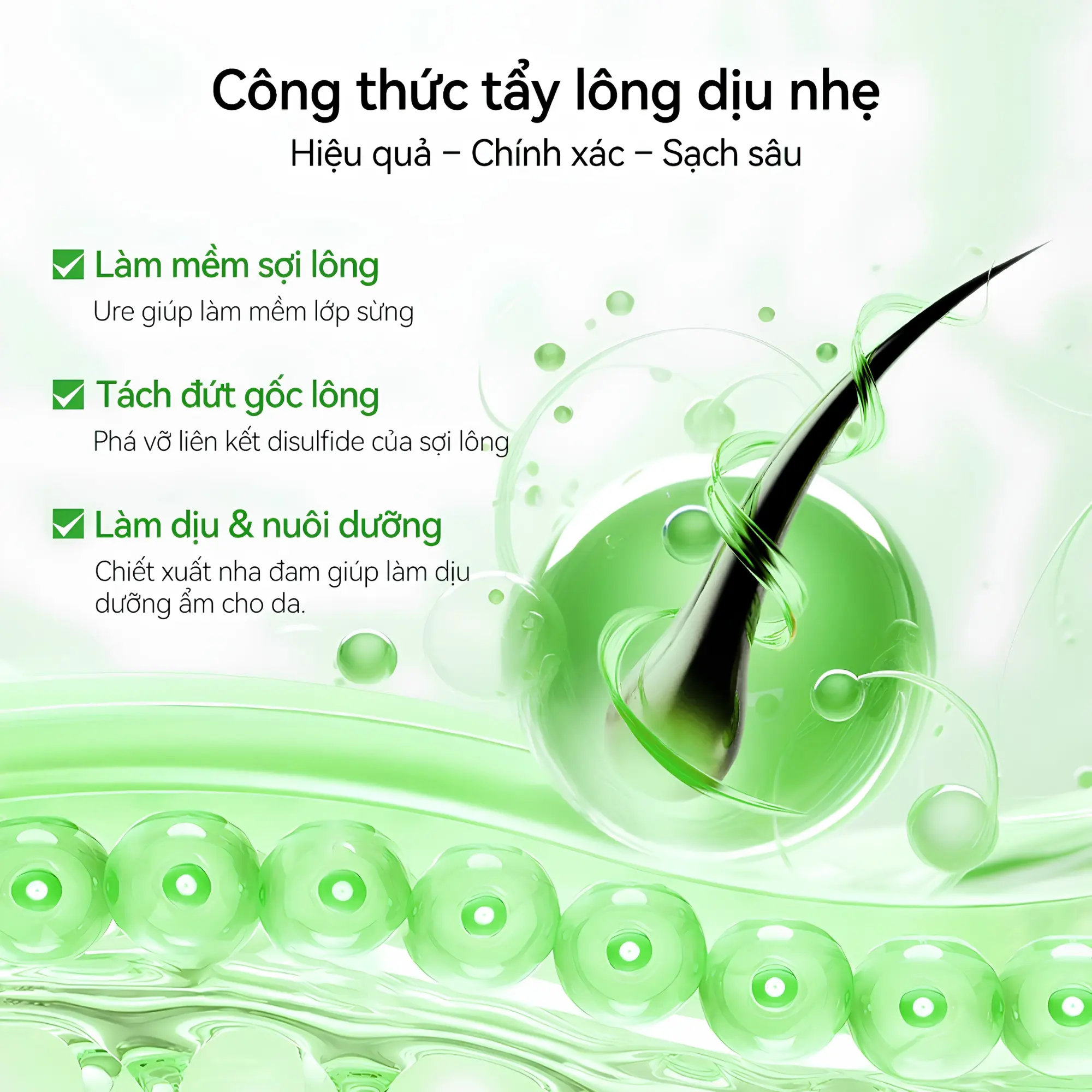 tẩy lông nha đam Lanbena
