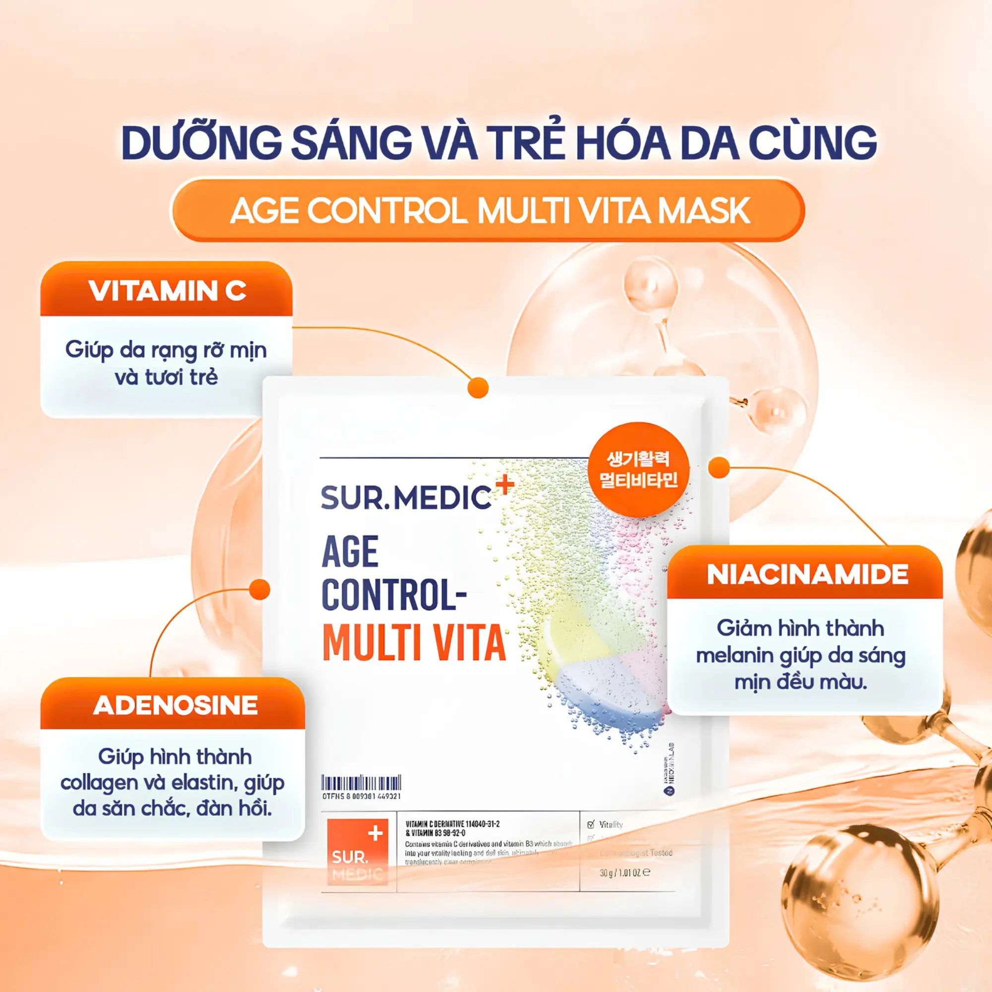 mặt nạ trẻ hoá da Sur.Medic