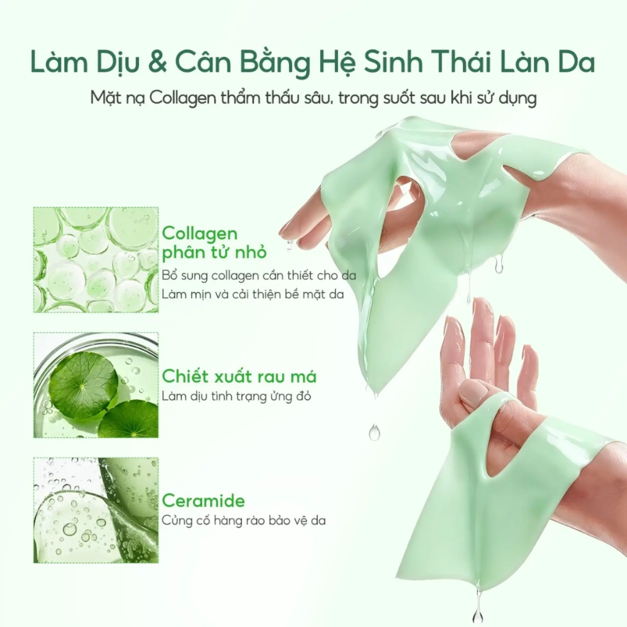 mặt nạ thạch Lanbena xanh
