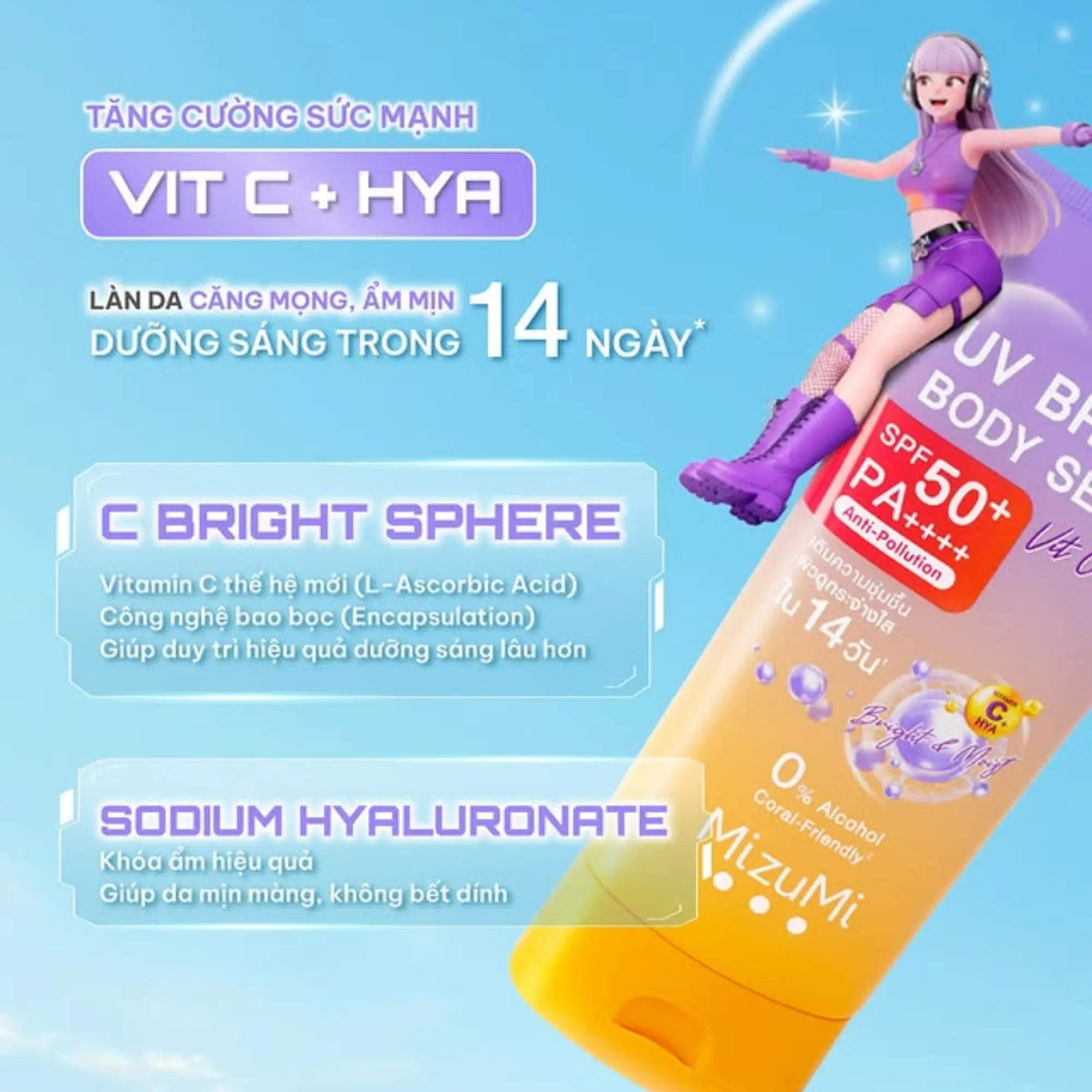chống nắng body Mizumi