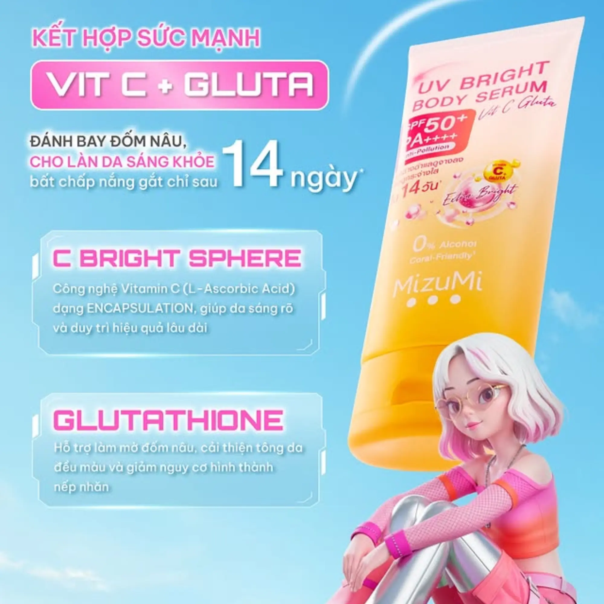 chống nắng cơ thể MizuMi