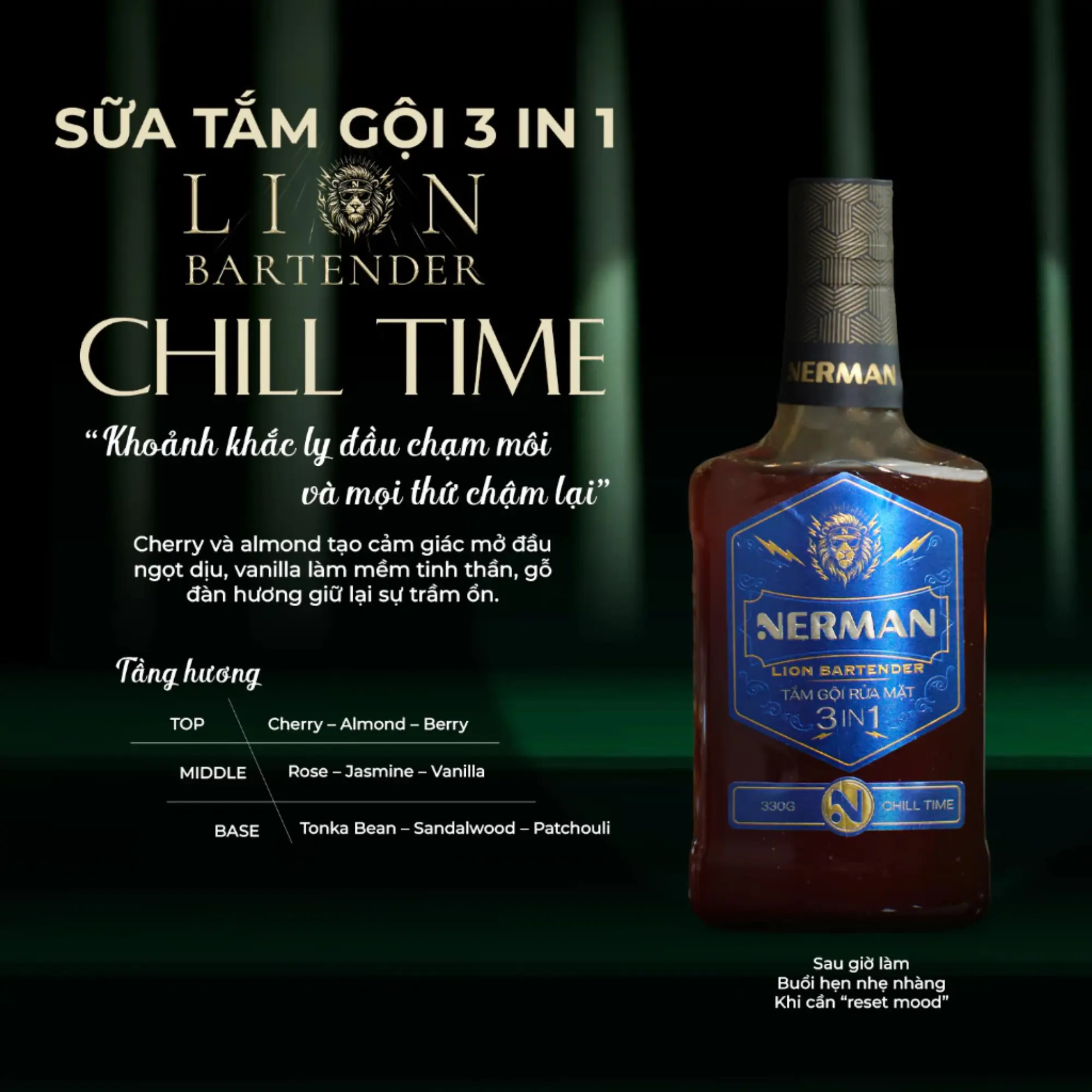 sữa tắm 3in1 Nerman