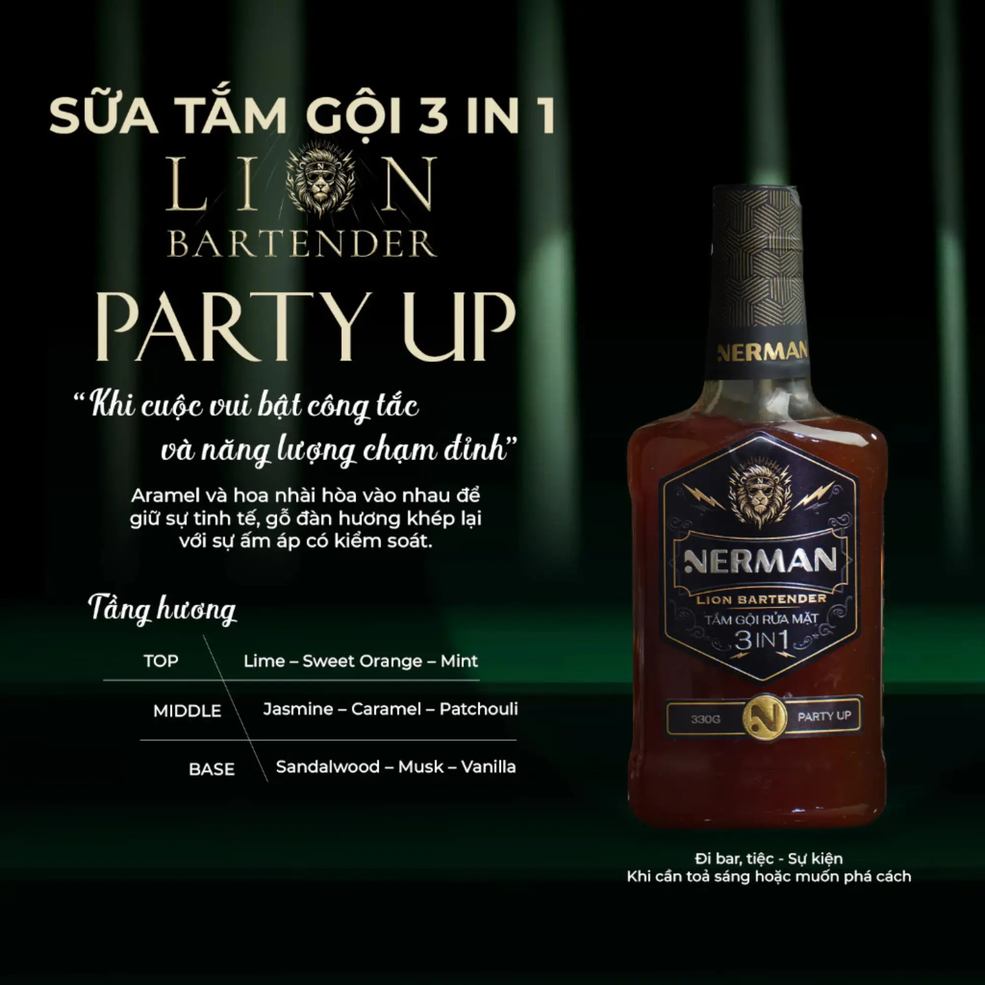 sữa tắm 3in1 Nerman